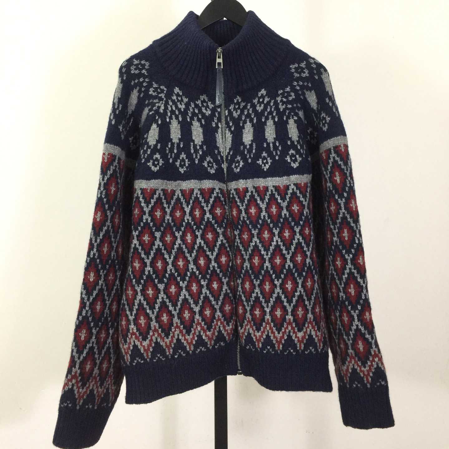 Loewe Zip-up Cardigan In Wool - DesignerGu