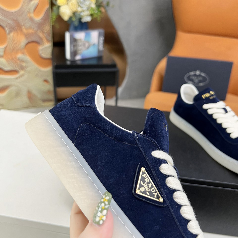 Prada Lane Suede Sneakers - DesignerGu