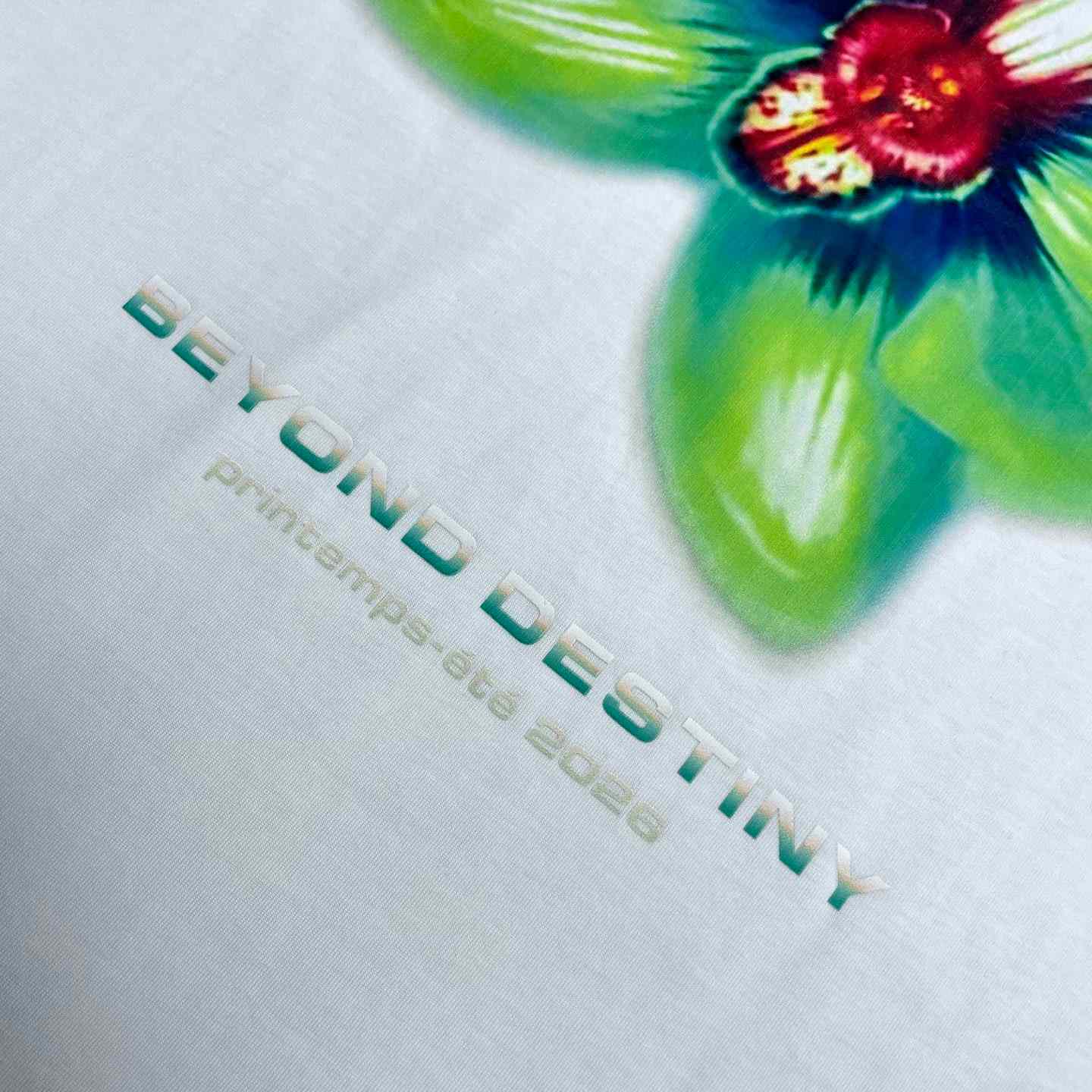 Casablanca GLITCH ORCHID OVERSIZED SHORT SLEEVE T‑SHIRT C1110 - DesignerGu