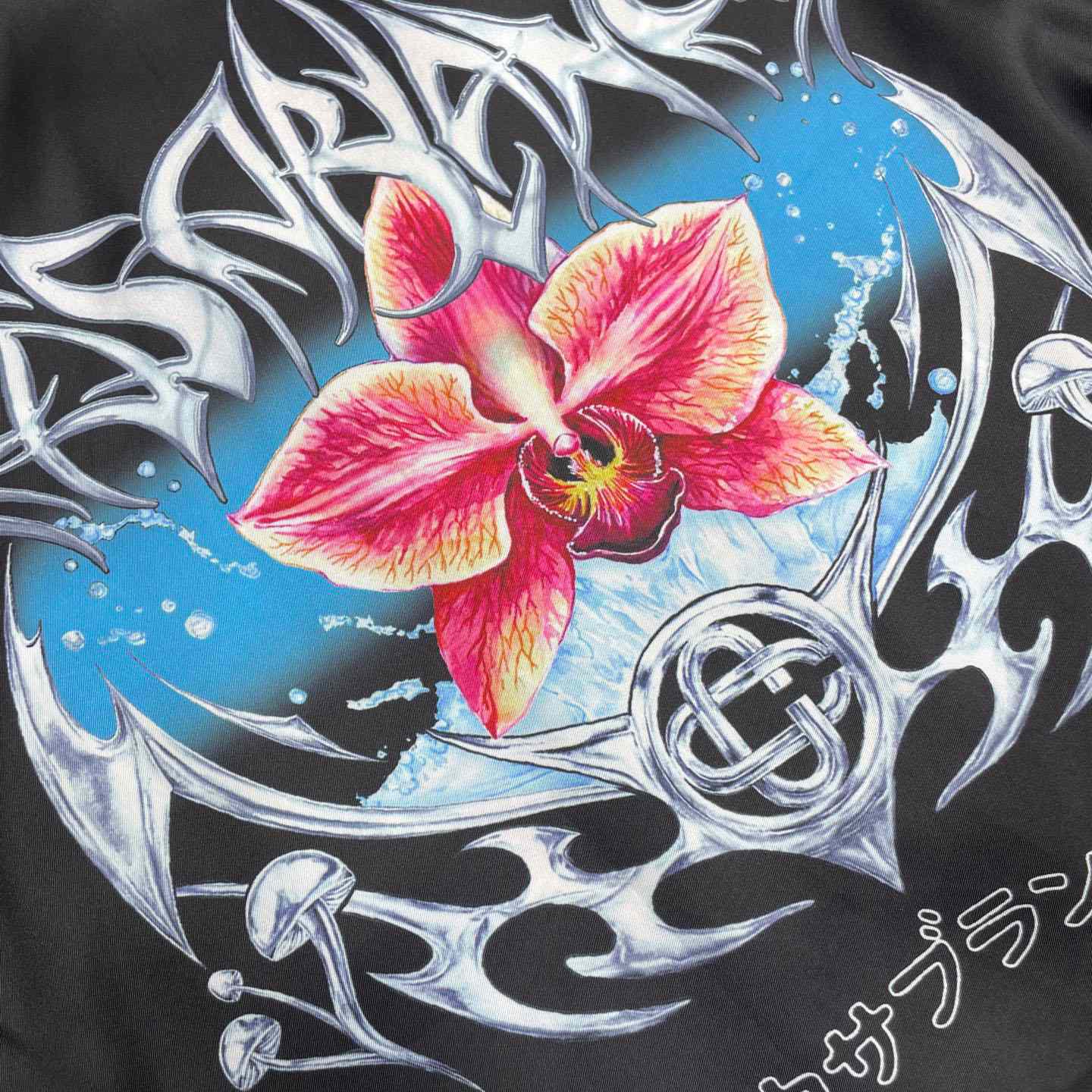 Casablanca Blades Short Sleeve Silk Satin Shirt CA3571 - DesignerGu