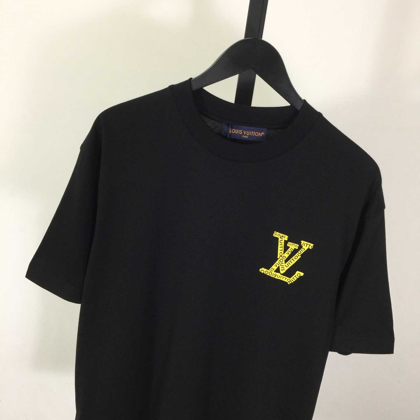 Louis Vuitton Logo Cotton T-Shirt  - DesignerGu