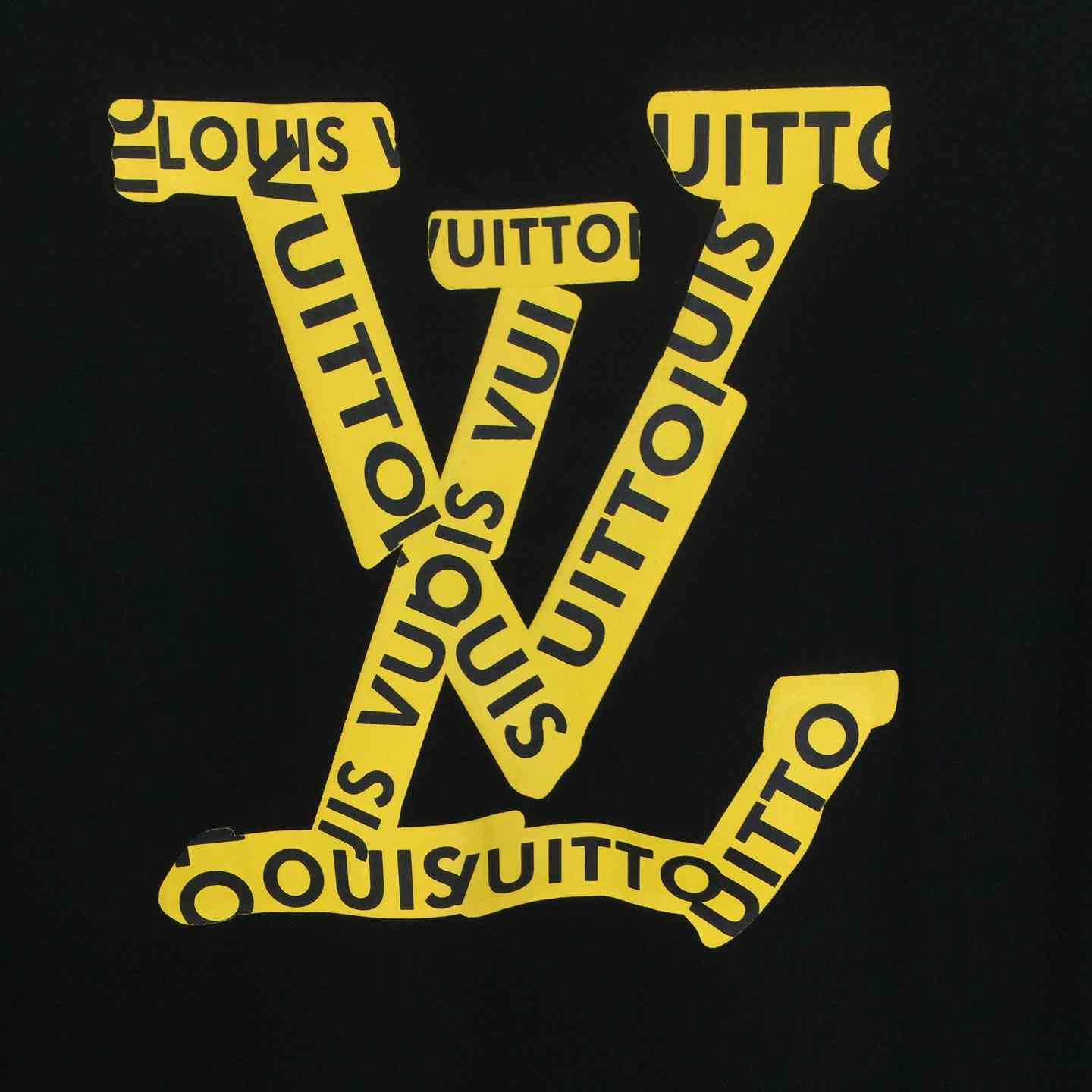 Louis Vuitton Logo Cotton T-Shirt  - DesignerGu