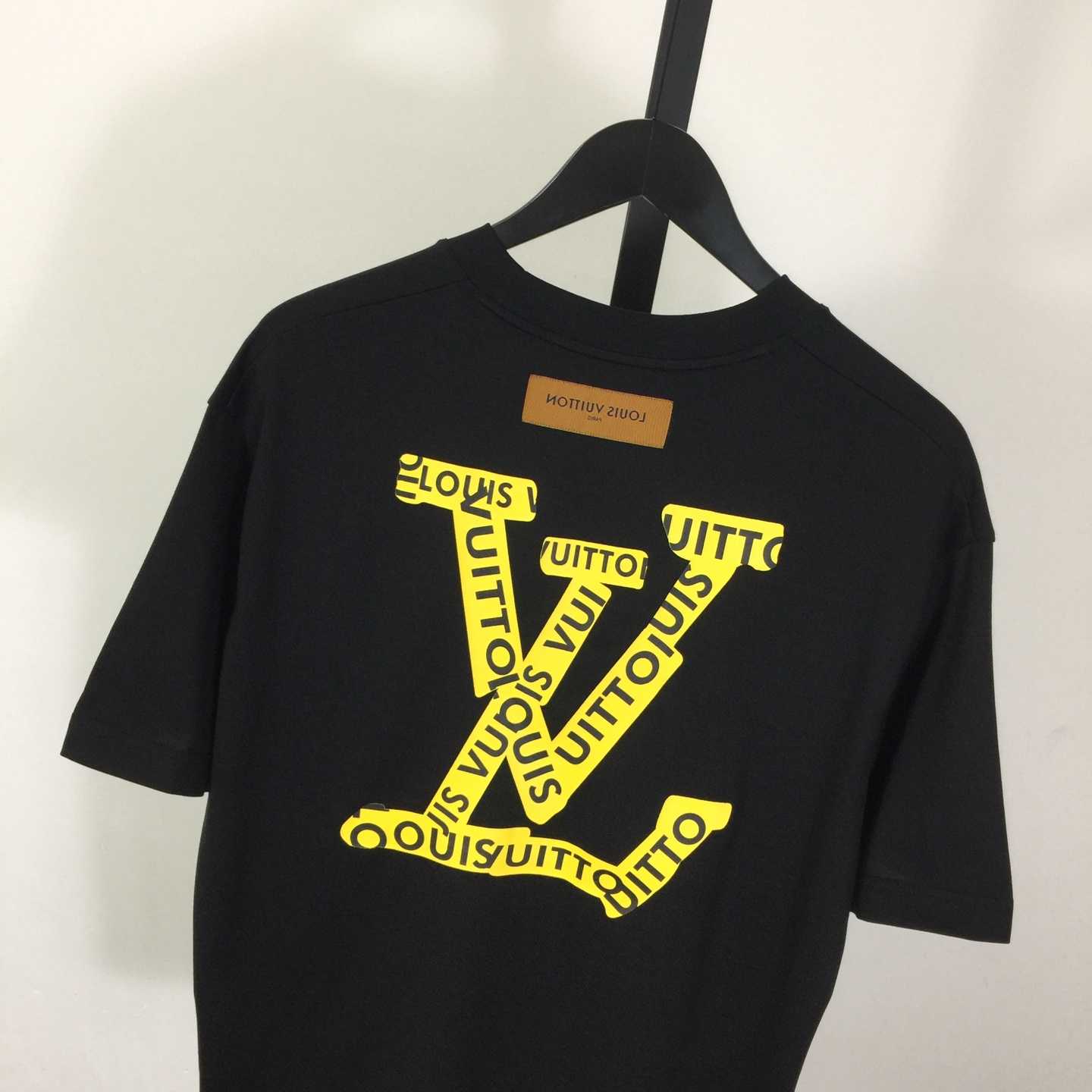 Louis Vuitton Logo Cotton T-Shirt  - DesignerGu