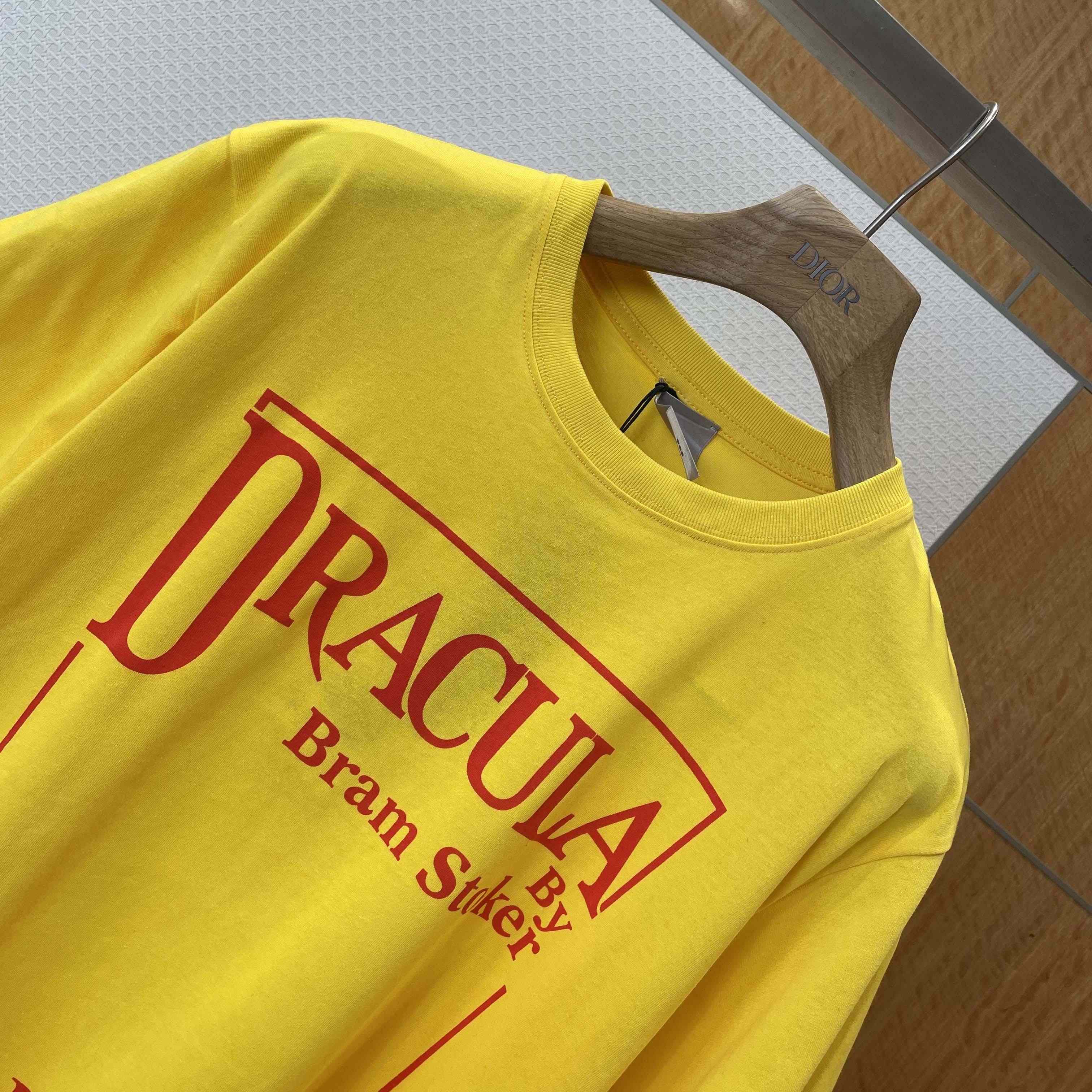 Dior T-Shirt with Book Cover Embroidery - DesignerGu