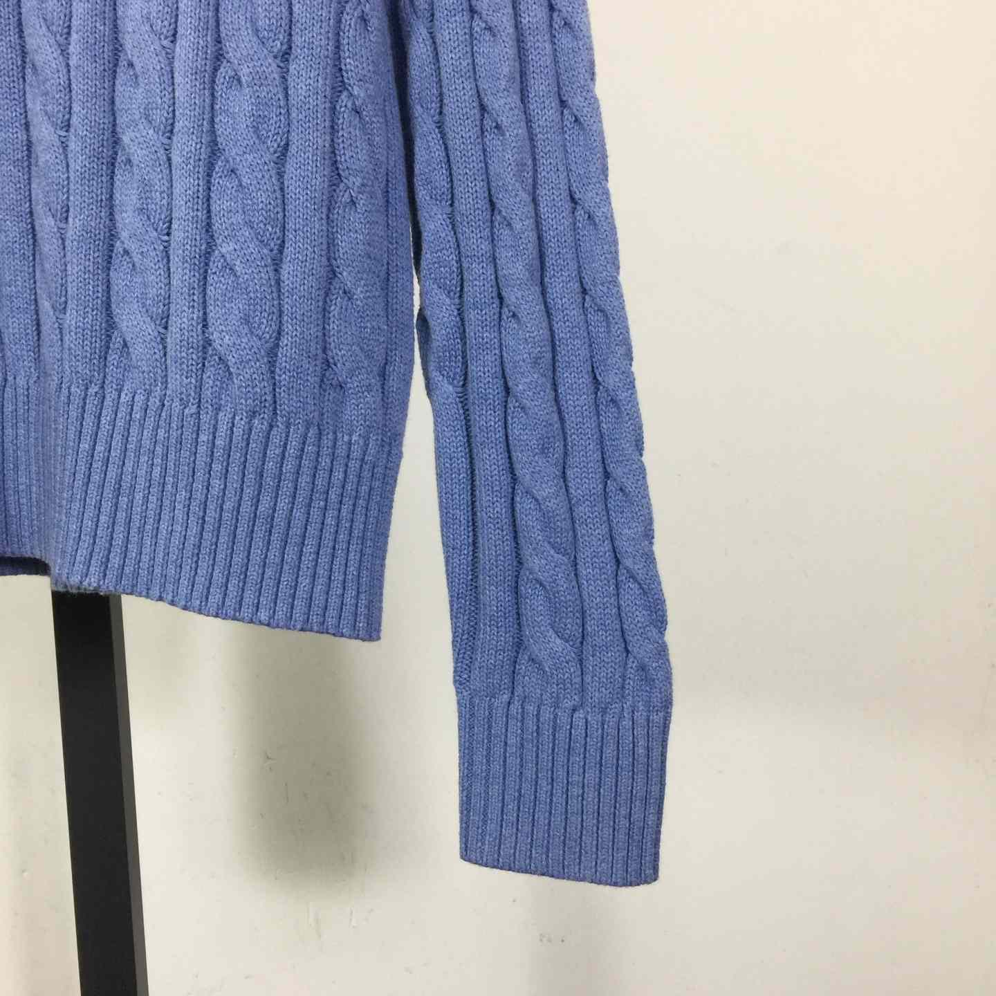 Polo Ralph Cable-Knit Cotton Quarter-Zip Jumper - DesignerGu