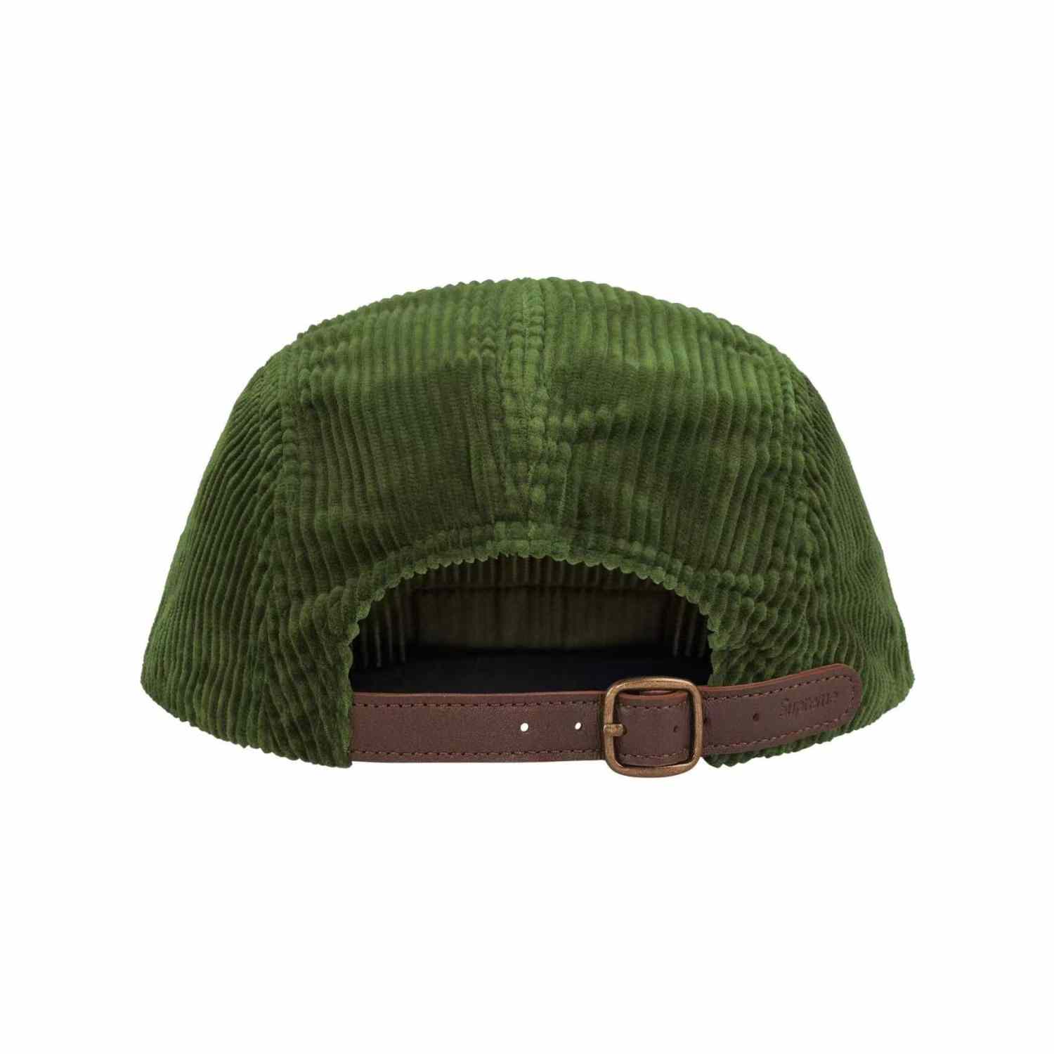 Supreme Corduroy Camp Cap 'Olive' - DesignerGu