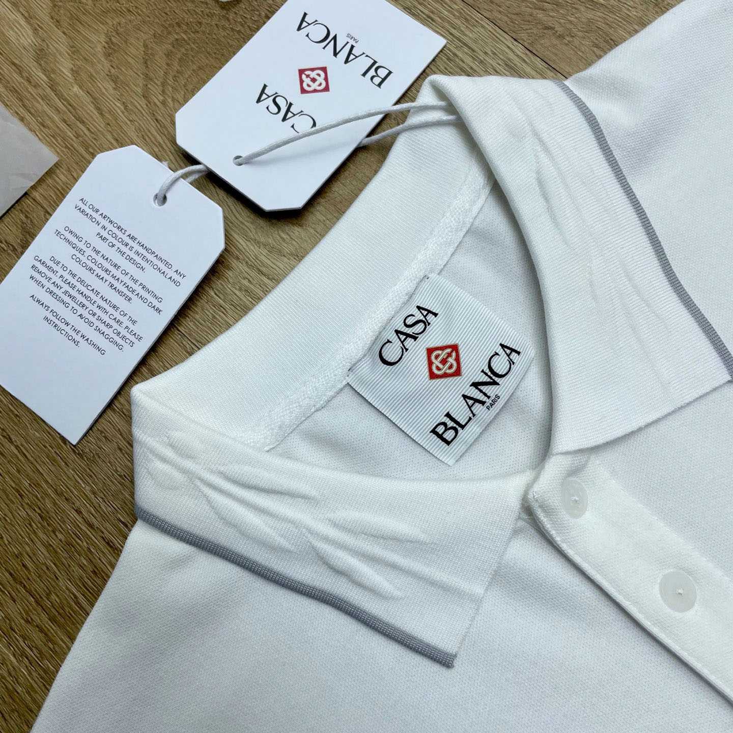 Casablanca Laurel Pique Short Sleeve Polo Shirt C1138 - DesignerGu