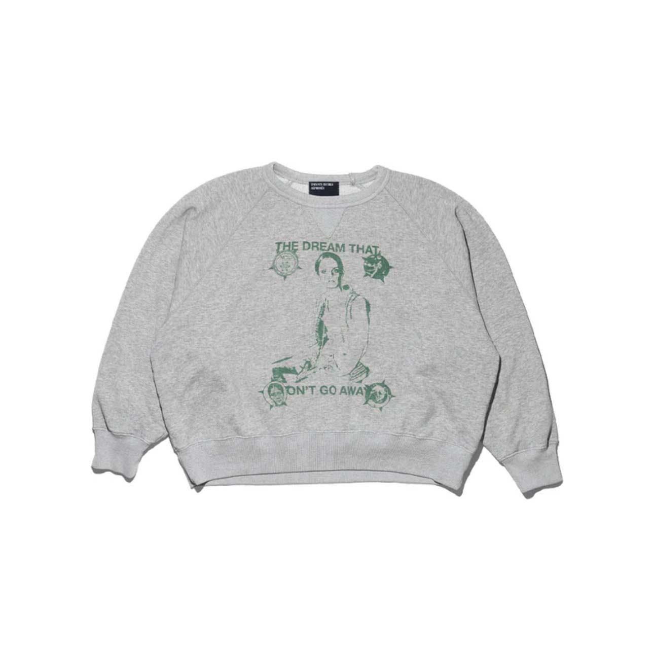 Enfants Riches Déprimés  The Dream That Won't Go Away Raglan Sweatshirt 'Heather Grey' - DesignerGu