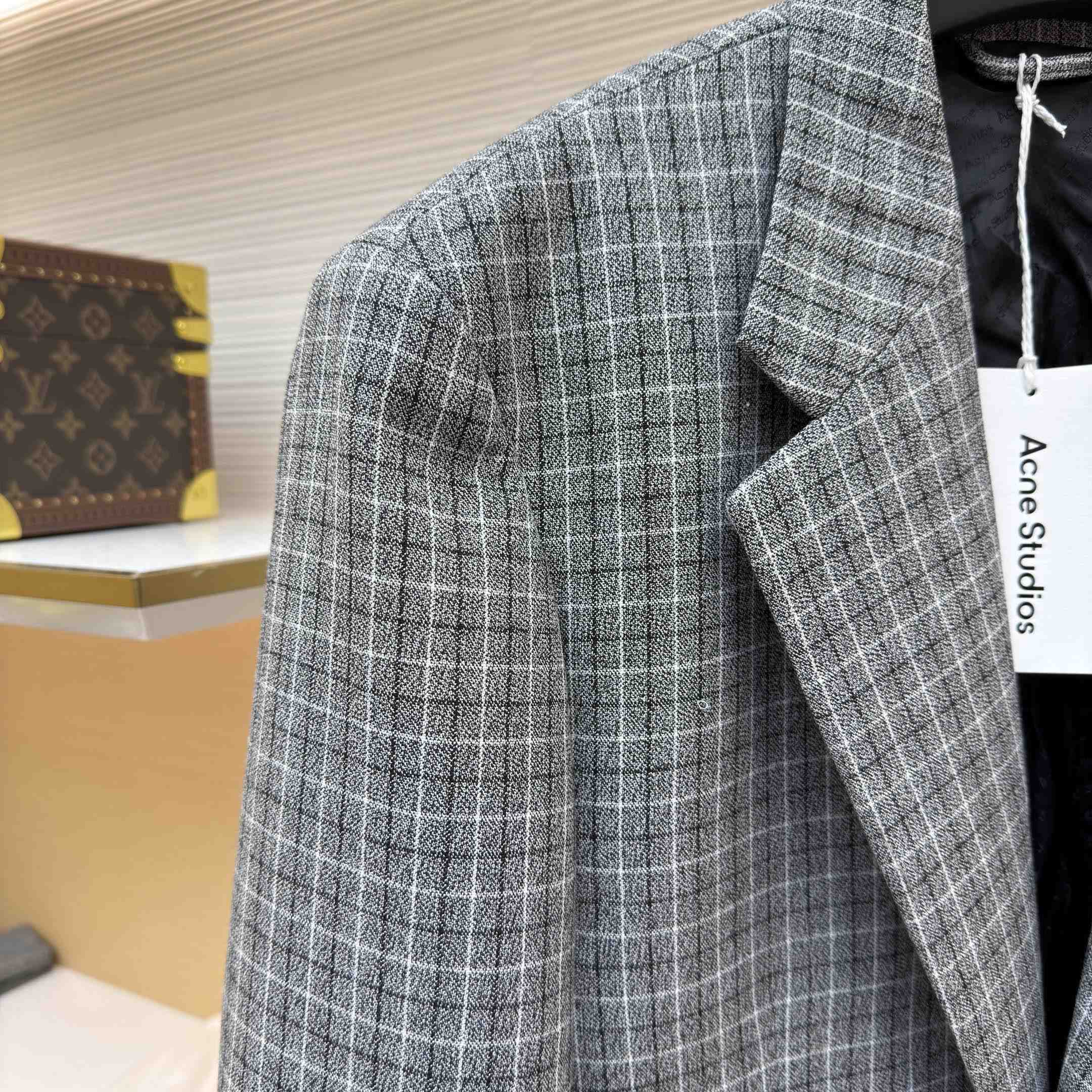 Acne Studios Fitted Wool Suit Jacket - DesignerGu