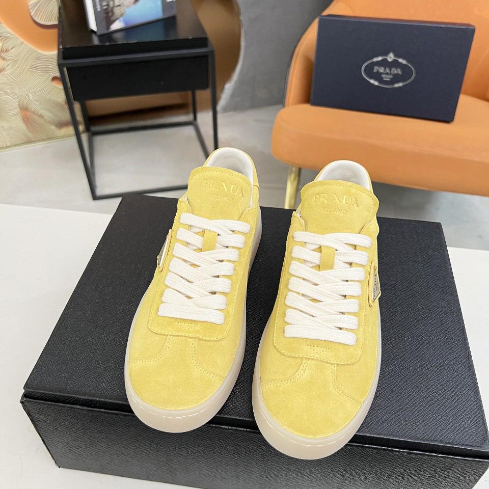 Prada Lane Suede Sneakers - DesignerGu