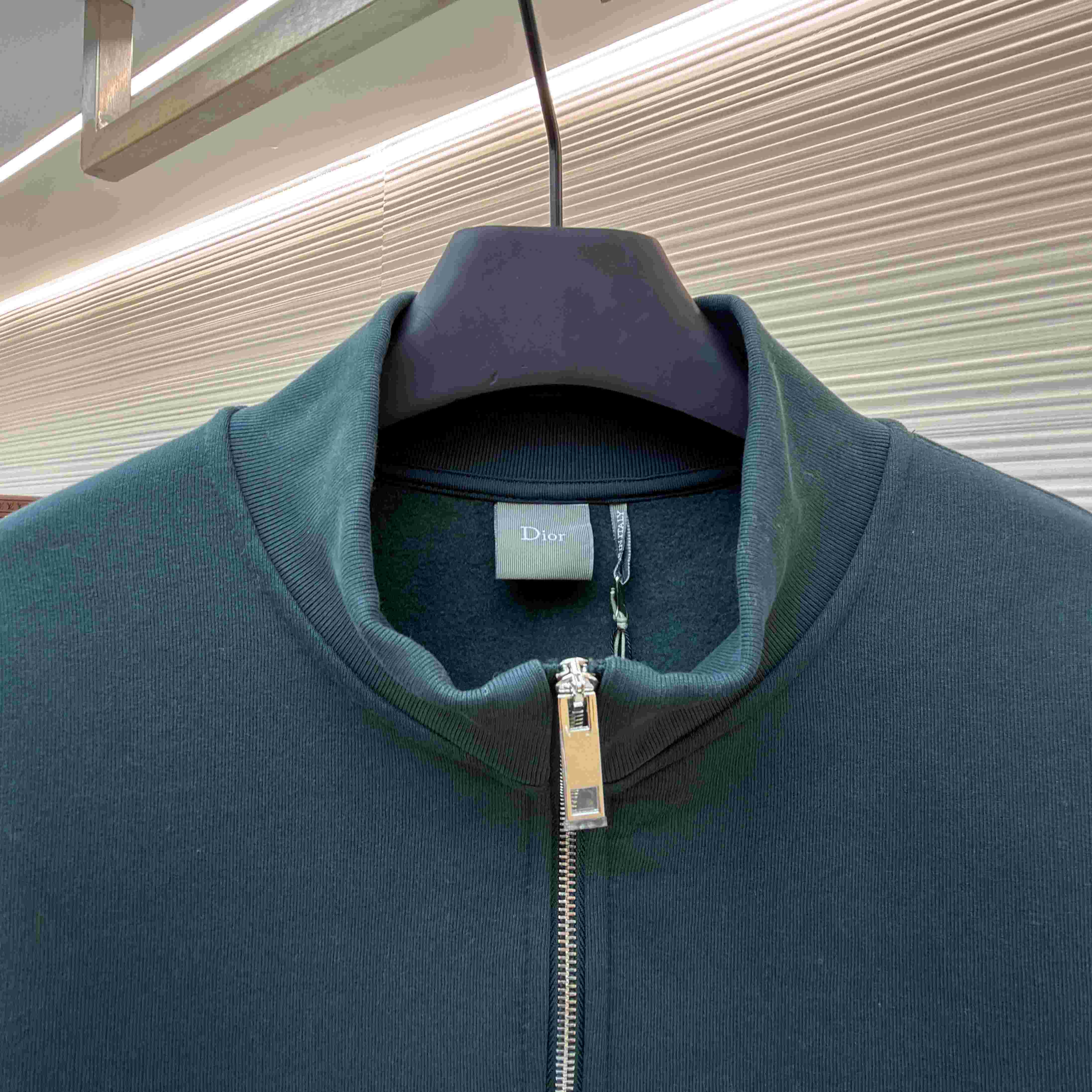 Dior Sweatshirt With Zipped Neckline - DesignerGu