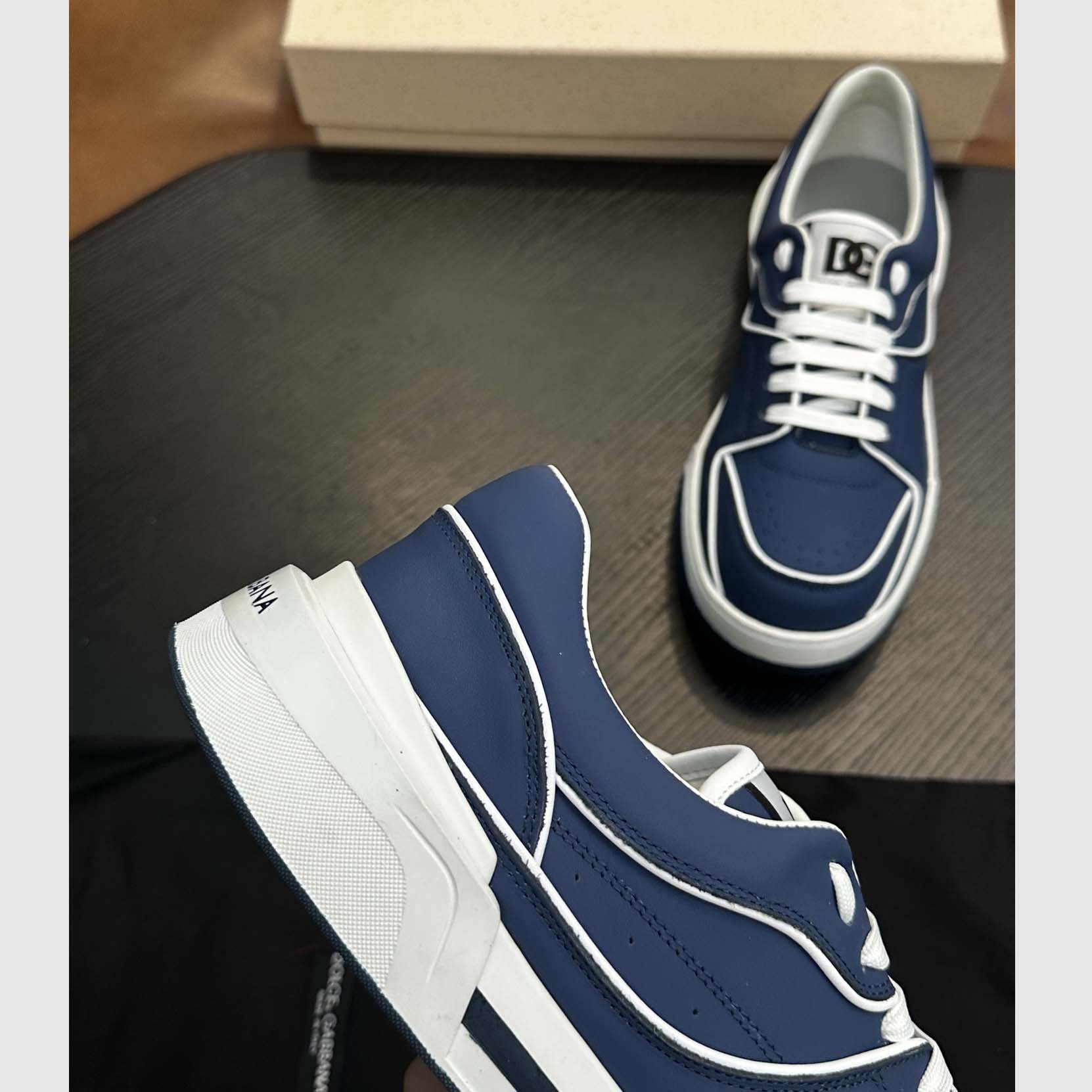 Dolce & Gabbana New Roma Leather Sneakers - DesignerGu