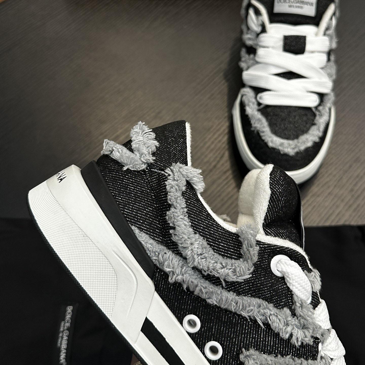 Dolce & Gabbana Denim New Roma Sneakers - DesignerGu