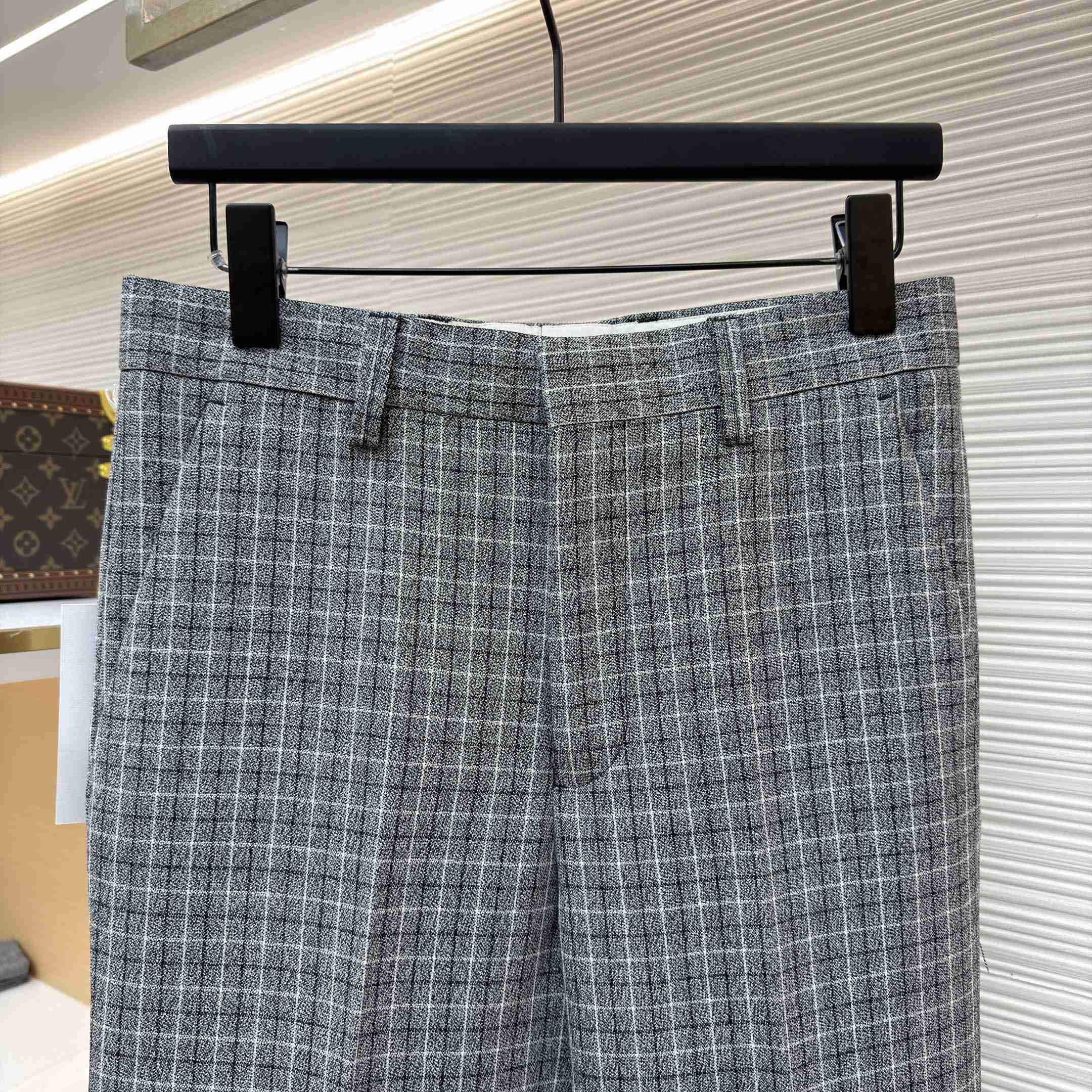 Acne Studios - Wool Check Trousers - DesignerGu