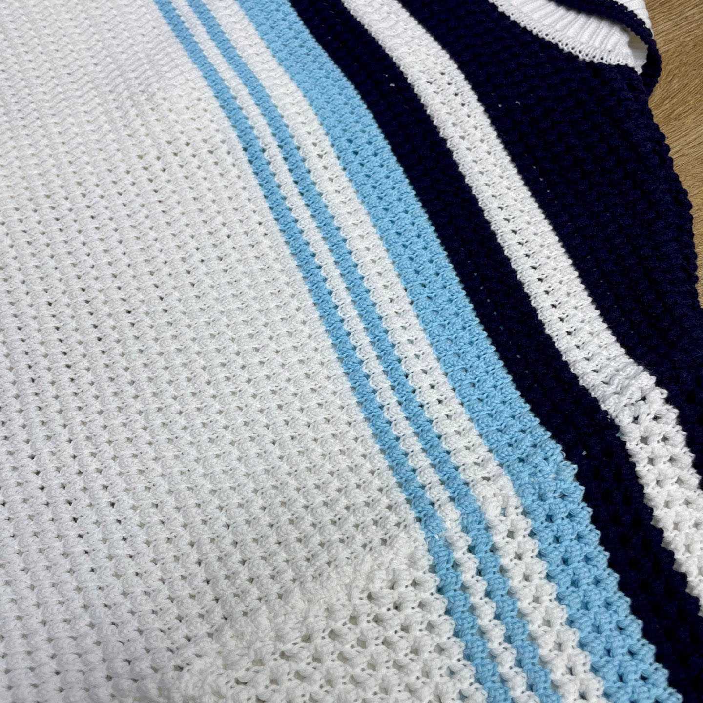 Casablanca Tennis Cotton Crochet Short Sleeve Shirt Z6038 - DesignerGu