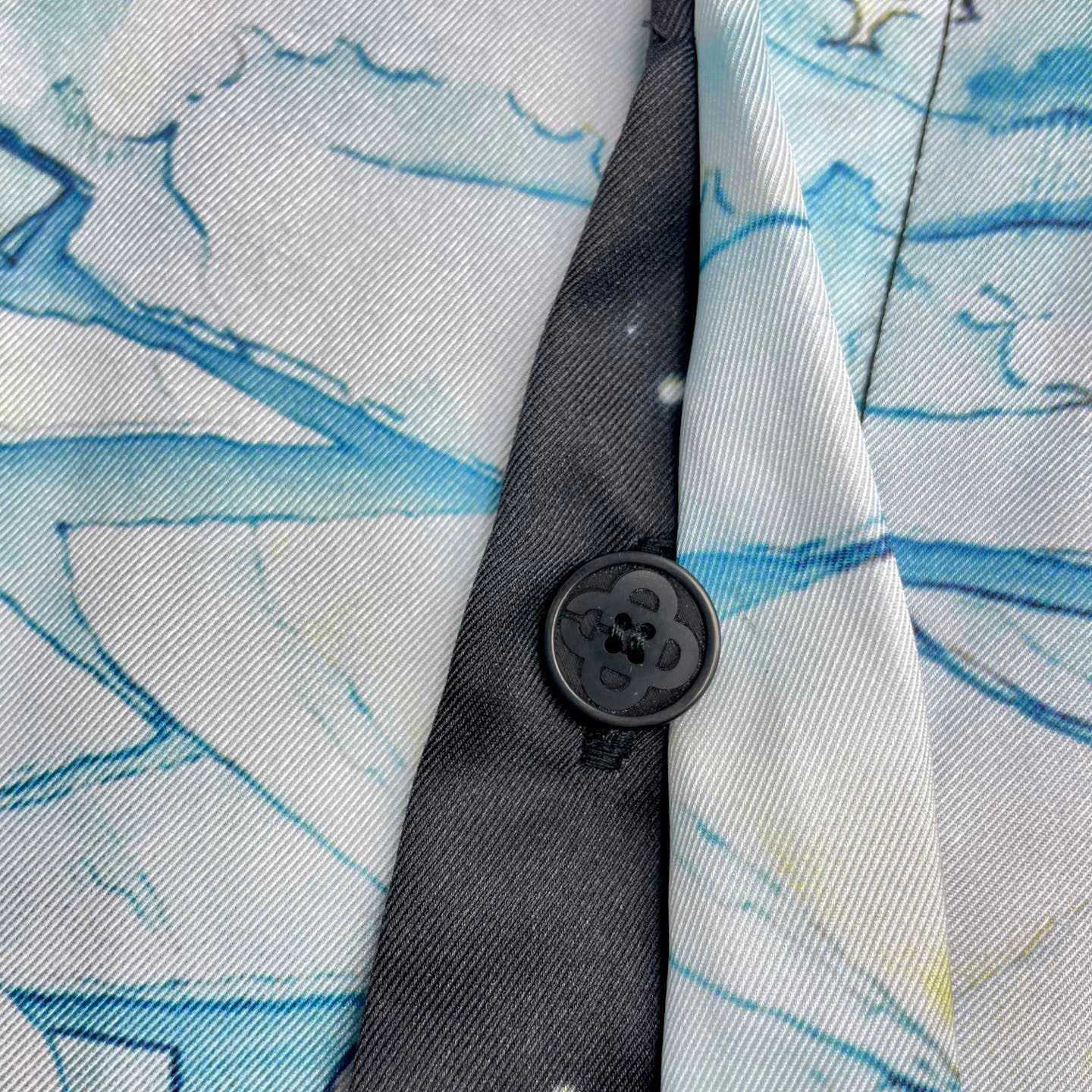 Casablanca Ski Lake Long Sleeve Silk Twill Shirt CA3569 - DesignerGu