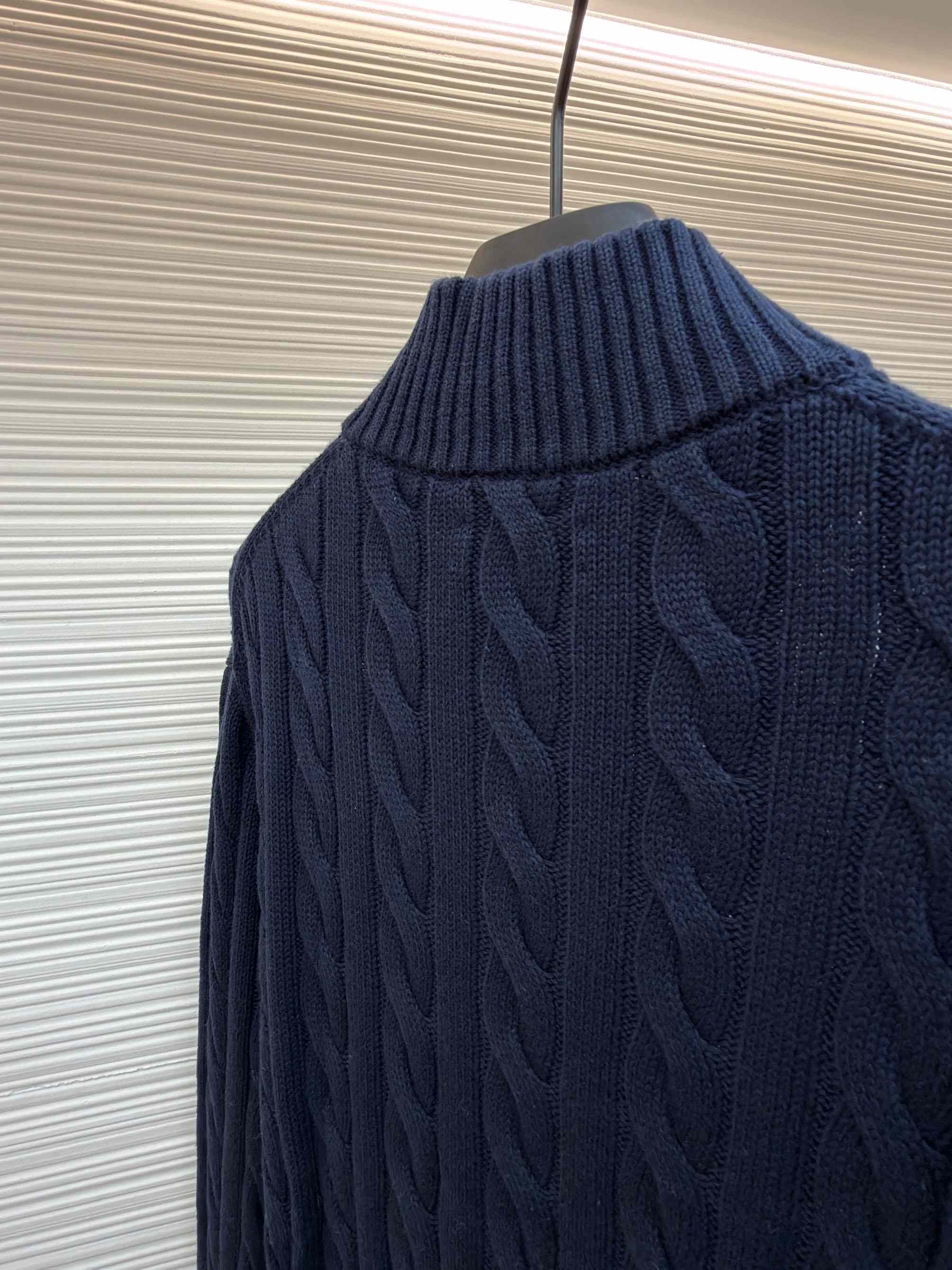 Polo Ralph Cable-Knit Cotton Quarter-Zip Jumper - DesignerGu