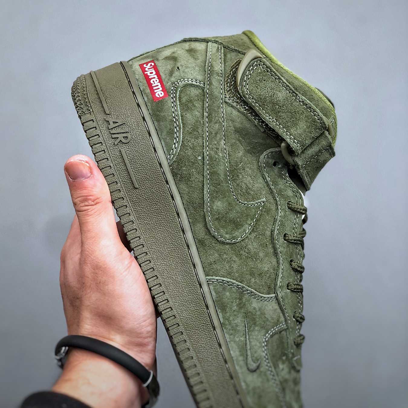  Supreme x Nike Air Force 1  Mid '07 'Legion Green'    DV0788-005 - DesignerGu