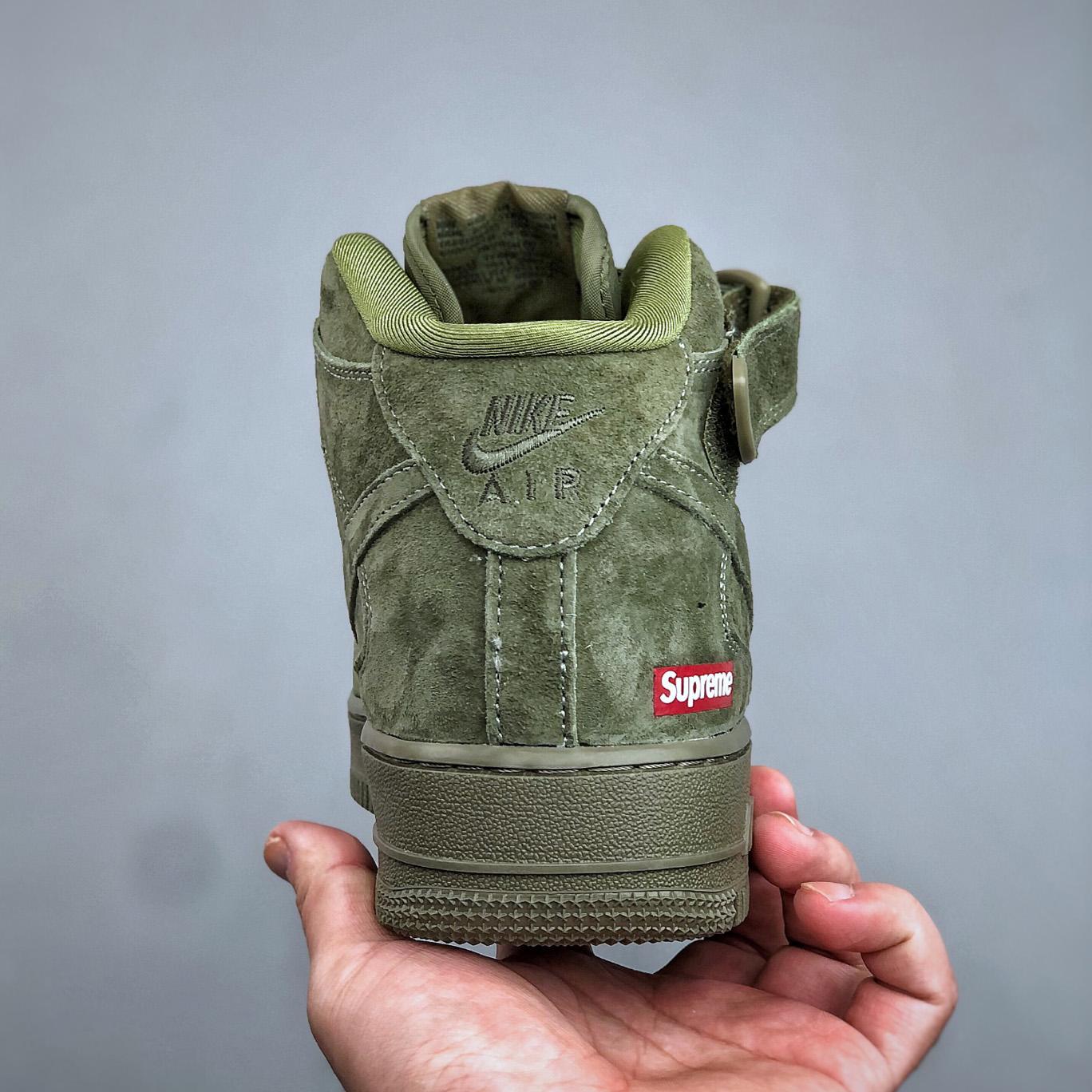  Supreme x Nike Air Force 1  Mid '07 'Legion Green'    DV0788-005 - DesignerGu
