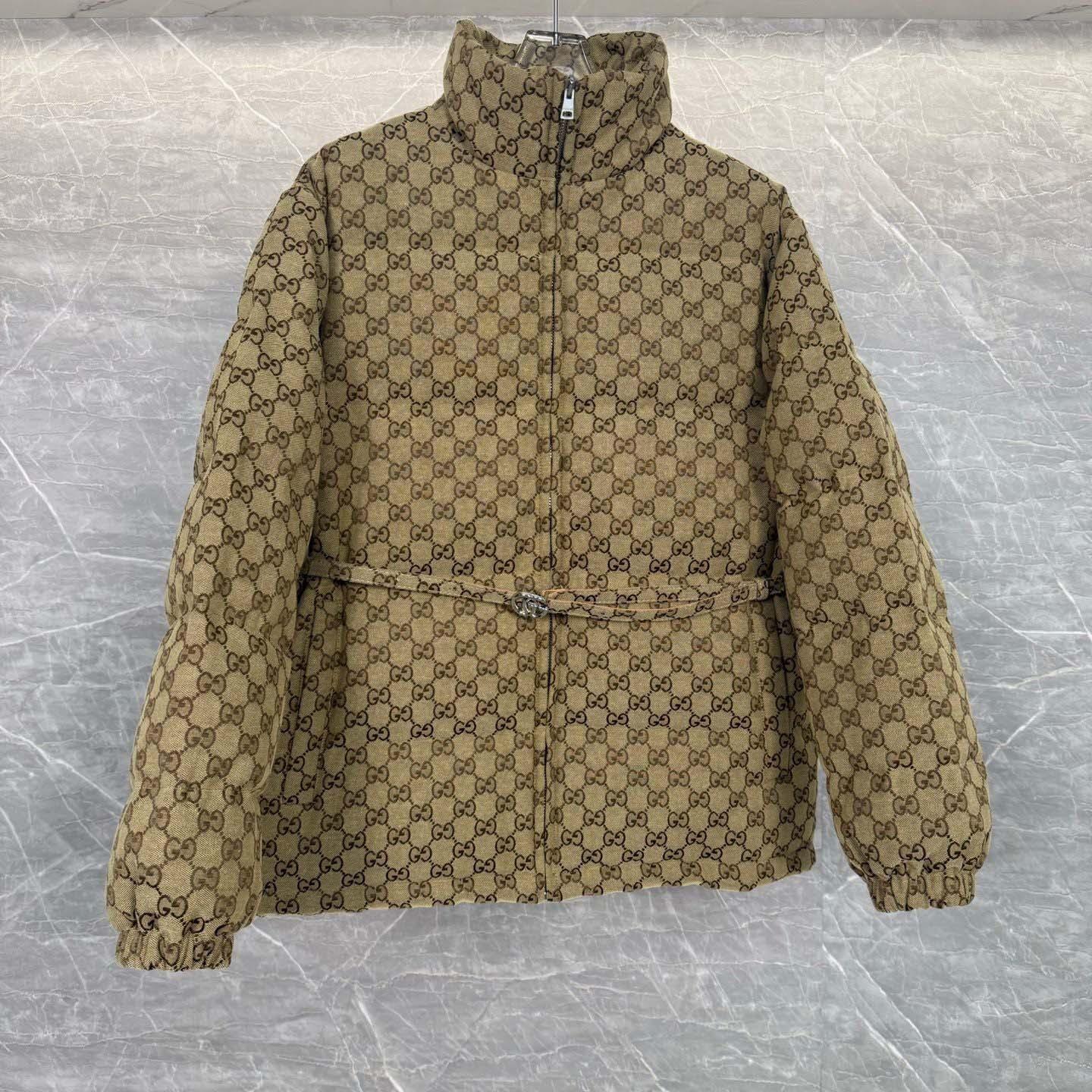 Gucci GG Canvas Bomber Jacket - DesignerGu