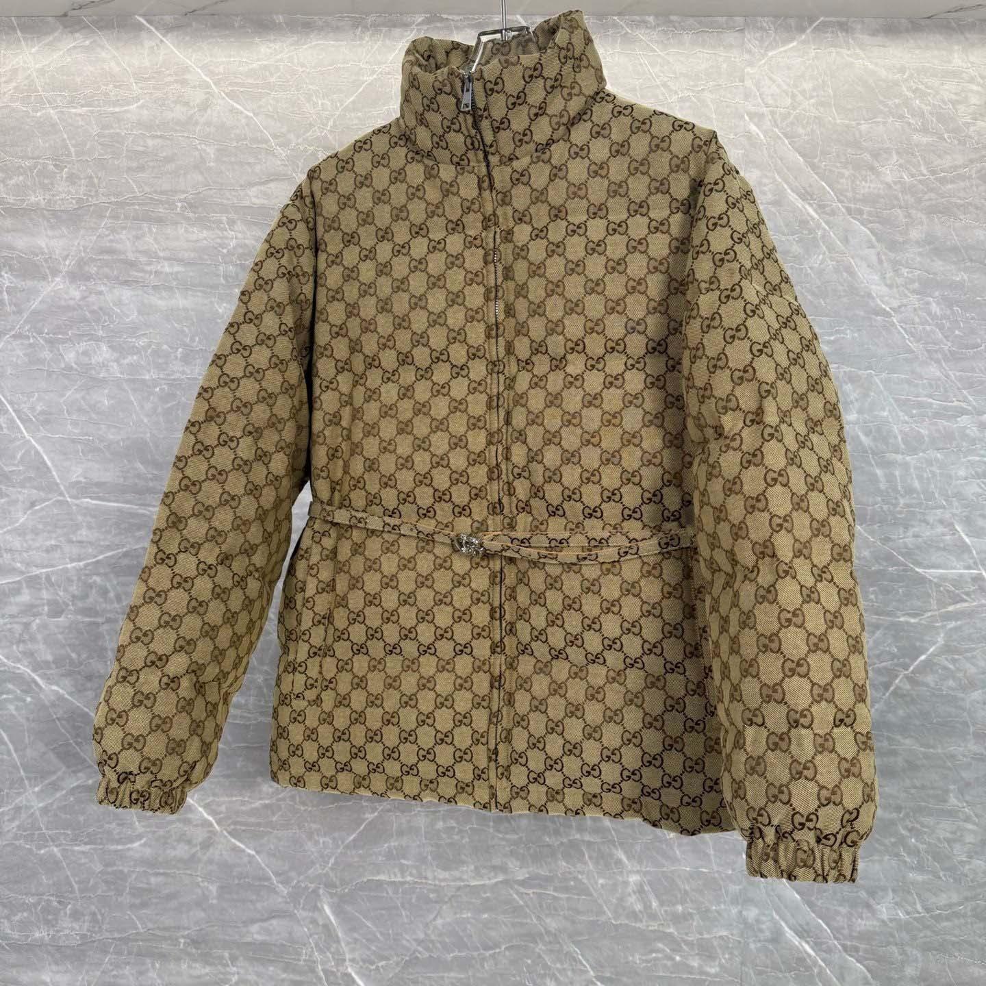 Gucci GG Canvas Bomber Jacket - DesignerGu