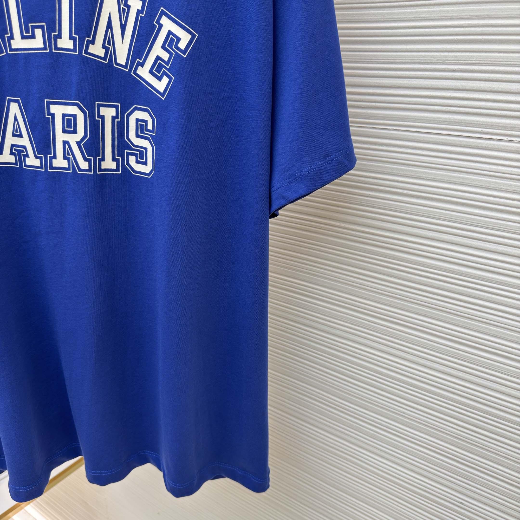 Celine Loose T-shirt In Cotton Jersey - DesignerGu