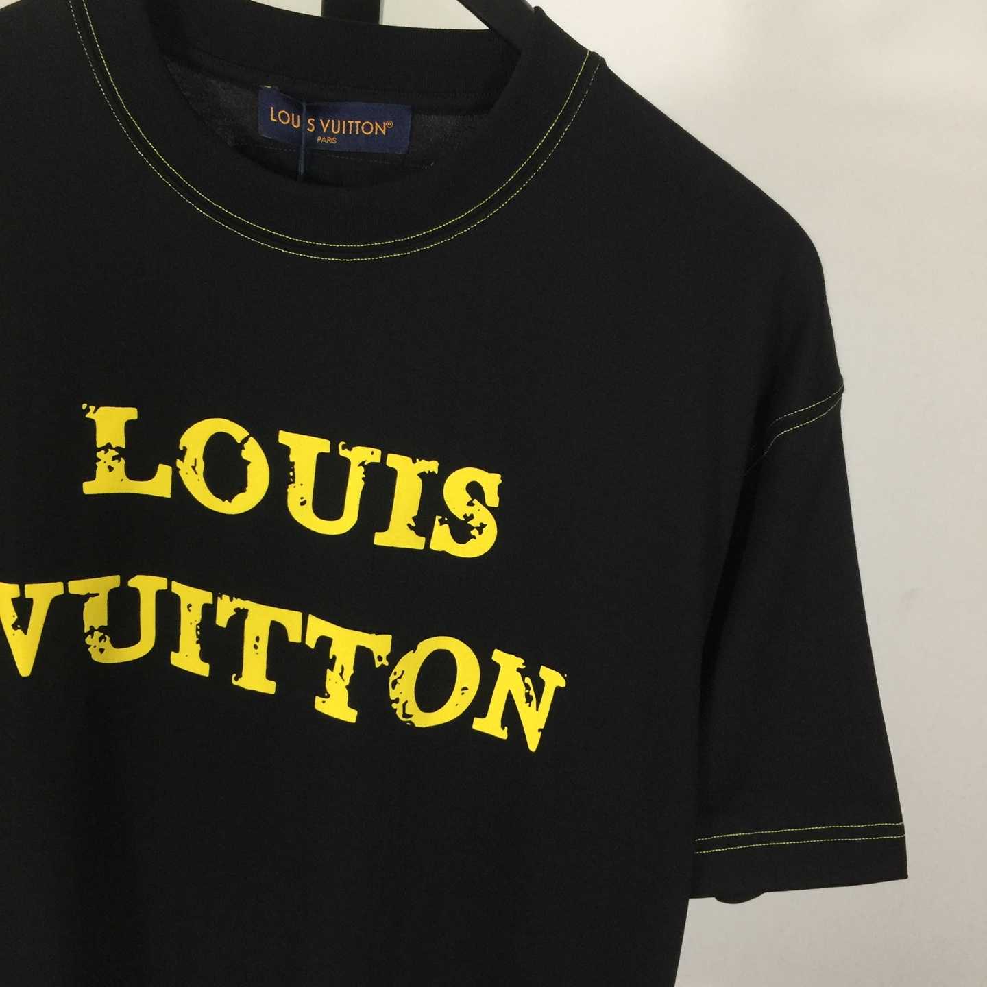 Louis Vuitton Cotton Crewneck Short-sleeve T-shirt - DesignerGu