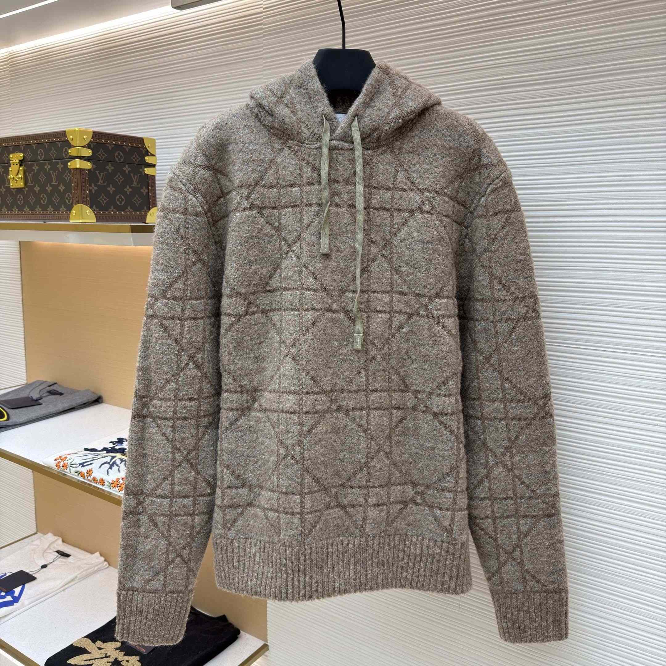 Dior Cannage Hooded Sweatshirt  - DesignerGu