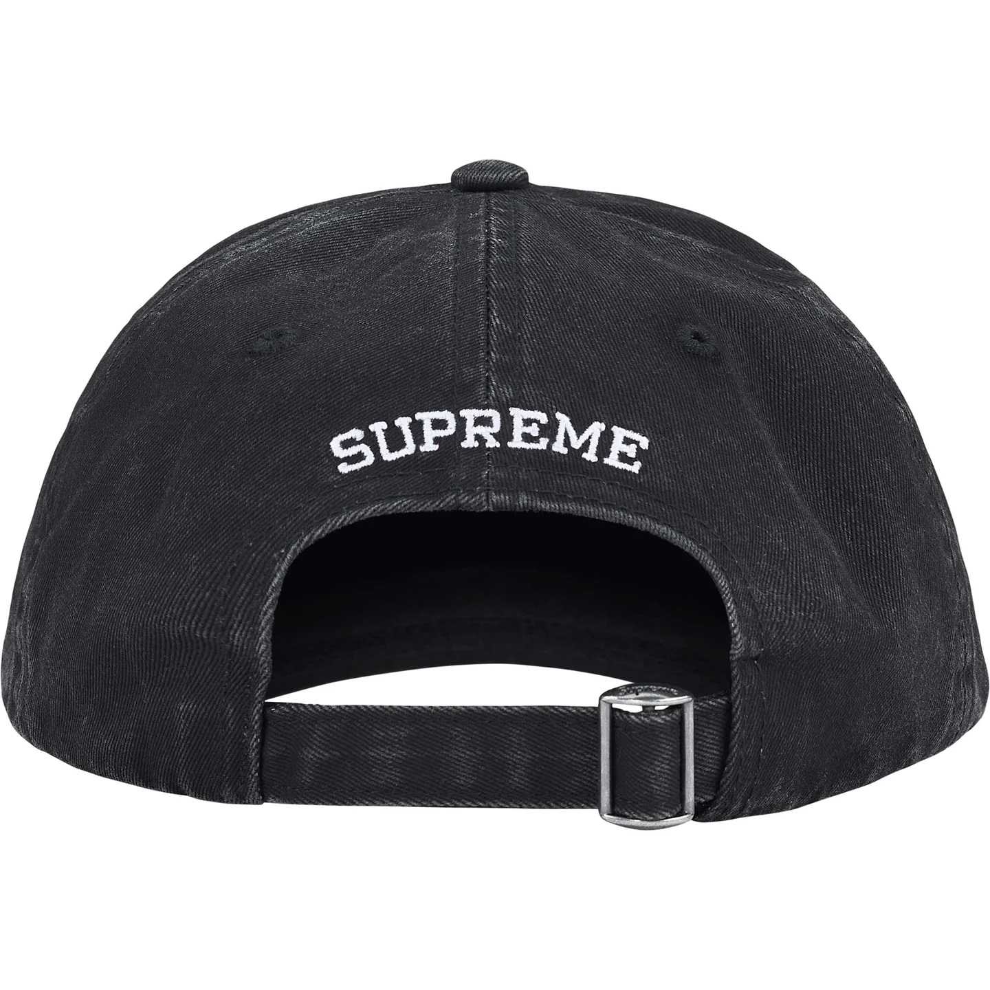 Supreme License Plate 6-Panel 'Black' - DesignerGu
