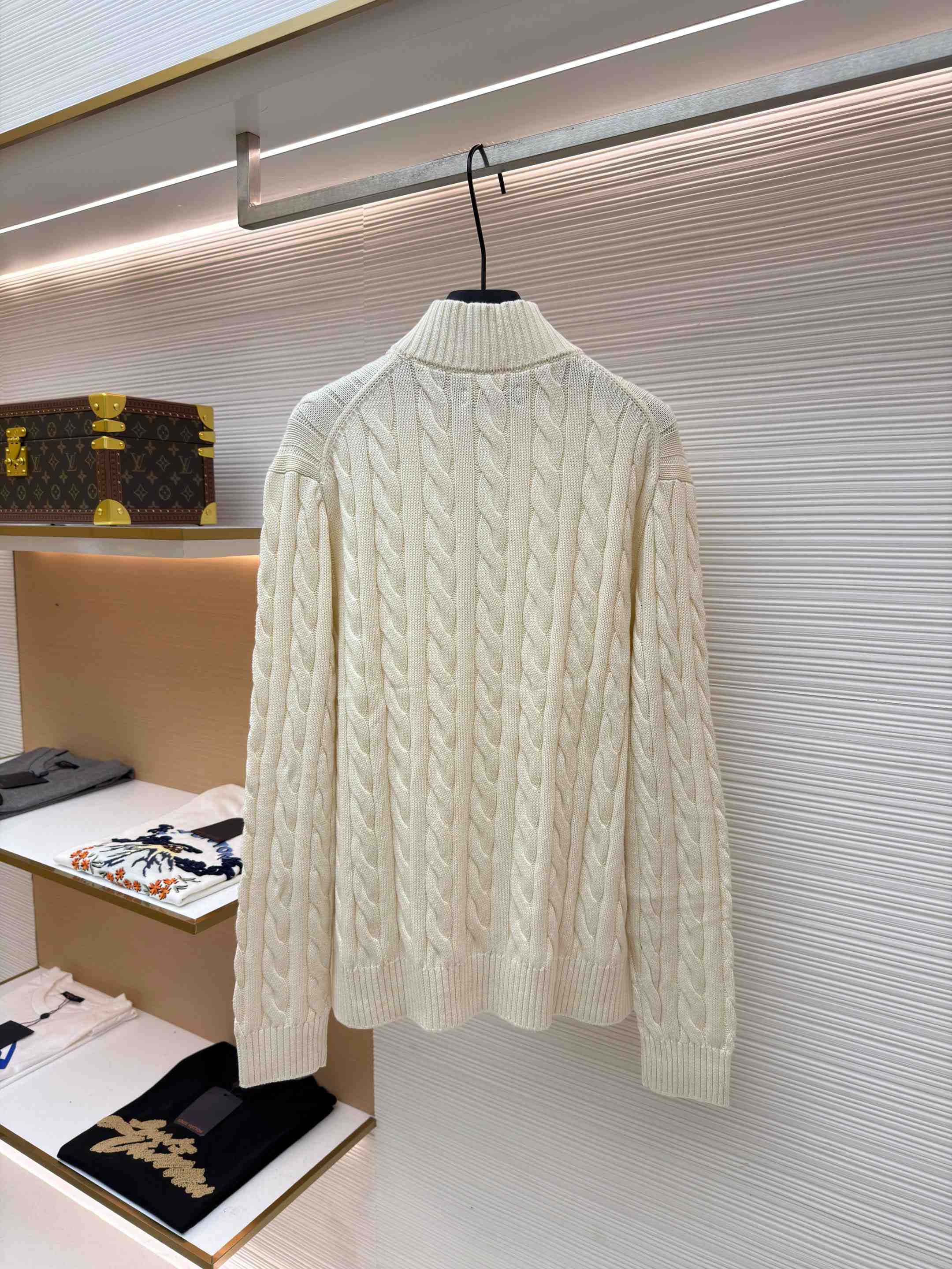 Polo Ralph Cable-Knit Cotton Quarter-Zip Jumper - DesignerGu