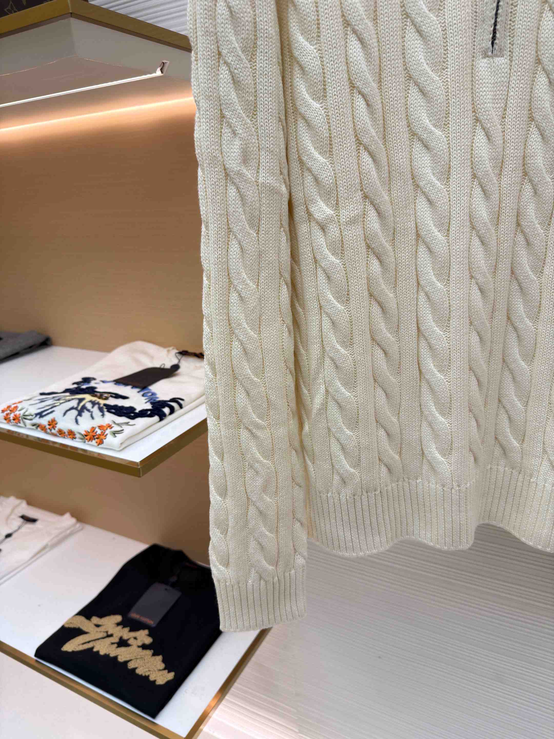 Polo Ralph Cable-Knit Cotton Quarter-Zip Jumper - DesignerGu