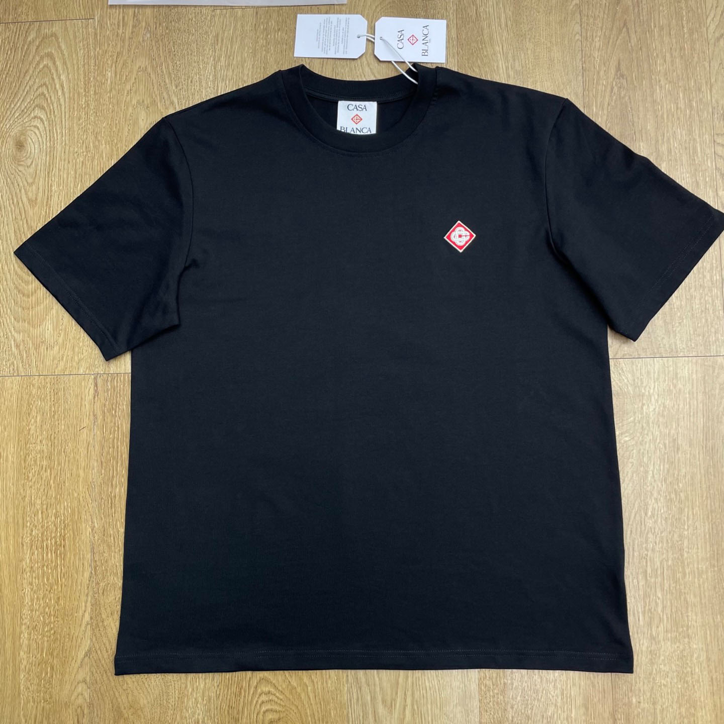 Casablanca Black Diamond Logo Short Sleeve T‑Shirt C1001 - DesignerGu