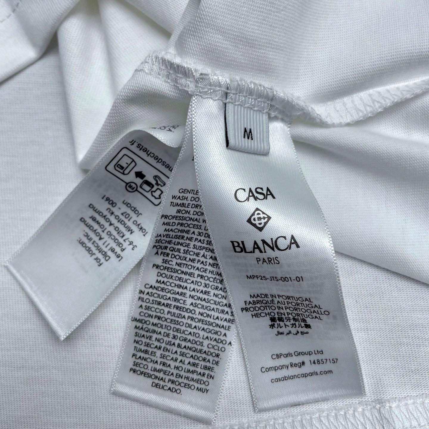 Casablanca Essential Experience printed cotton T-shirt  C1114 - DesignerGu