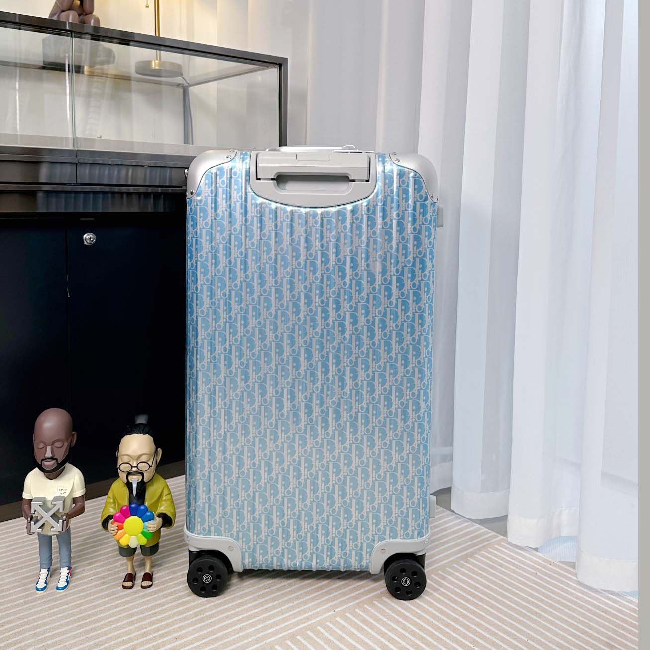 Christian Dior x Rimowa Aluminum Gradient Cabin Luggage - DesignerGu
