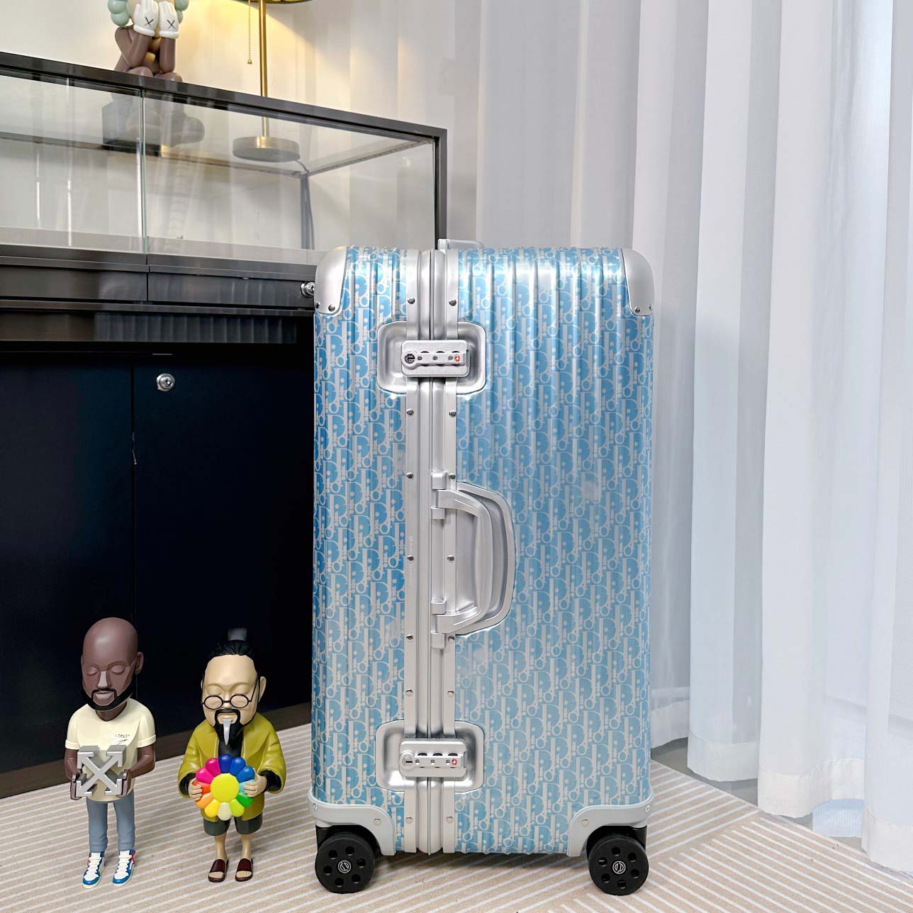 Christian Dior x Rimowa Aluminum Gradient Cabin Luggage - DesignerGu