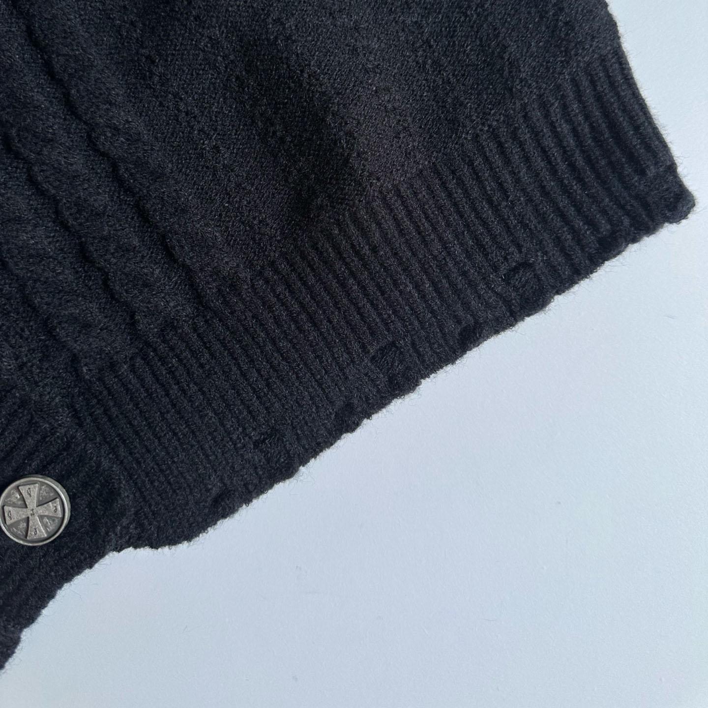 Enfants Riches Déprimés Cable Knit Cropped Cardigan - DesignerGu