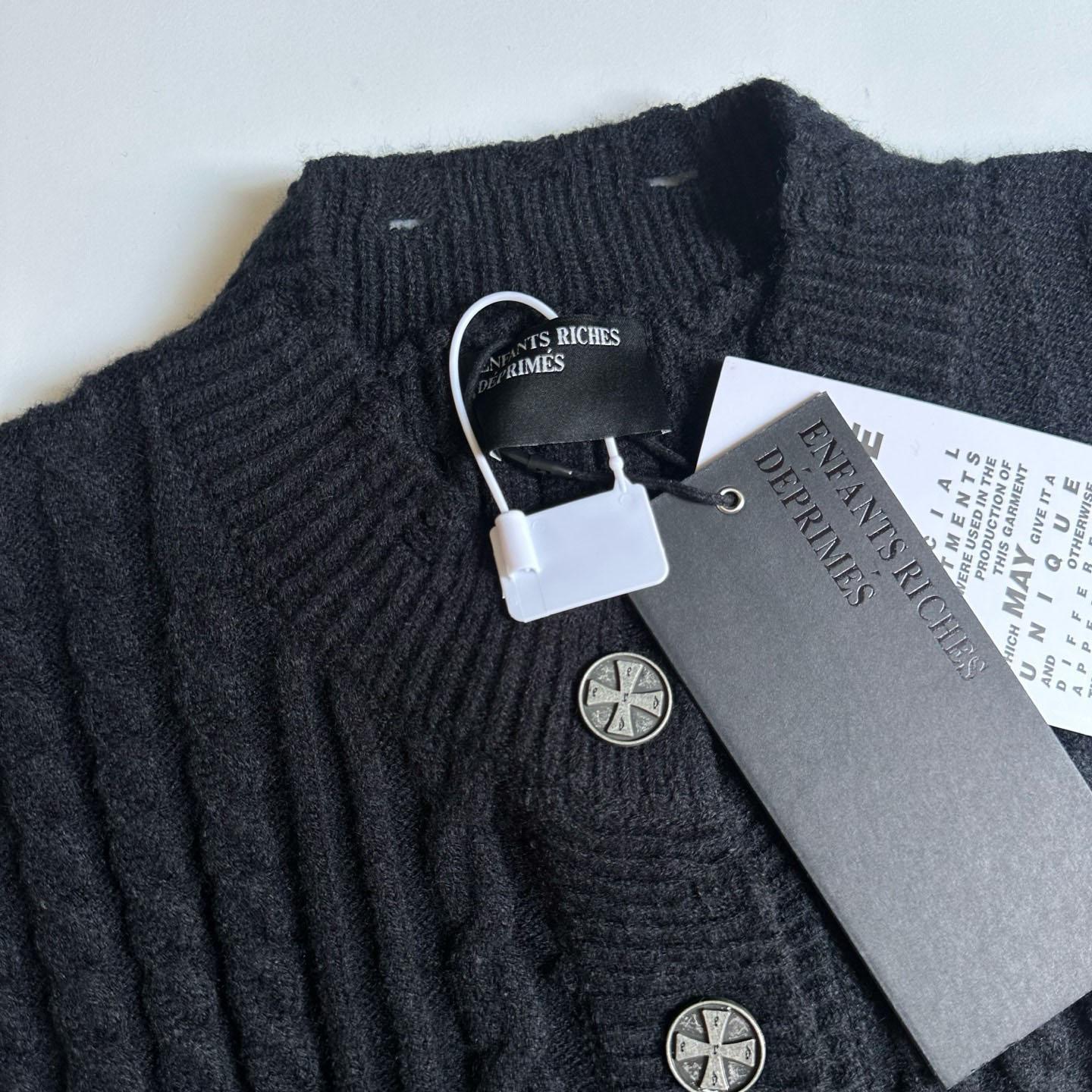 Enfants Riches Déprimés Cable Knit Cropped Cardigan - DesignerGu