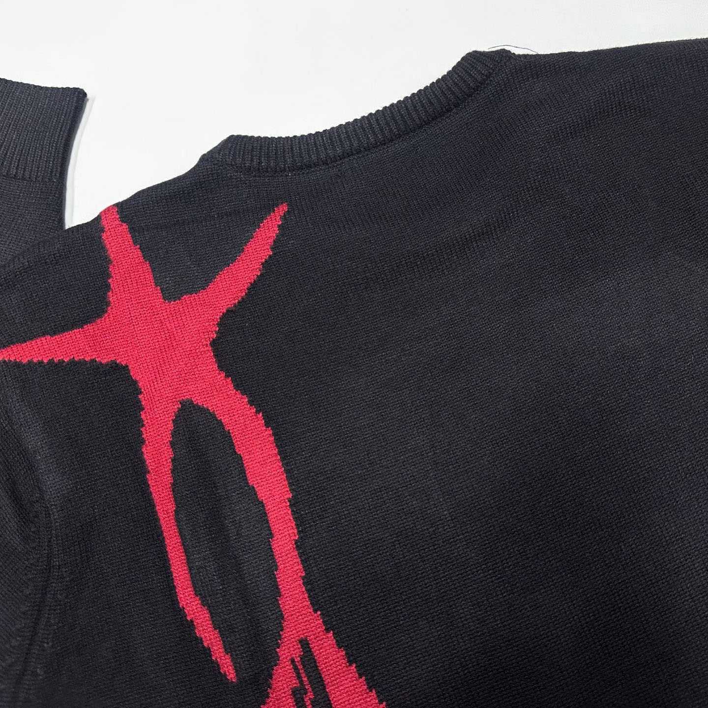 Enfants Riches Déprimés 77 (Tears) Sweater 'Black/Burgundy' - DesignerGu