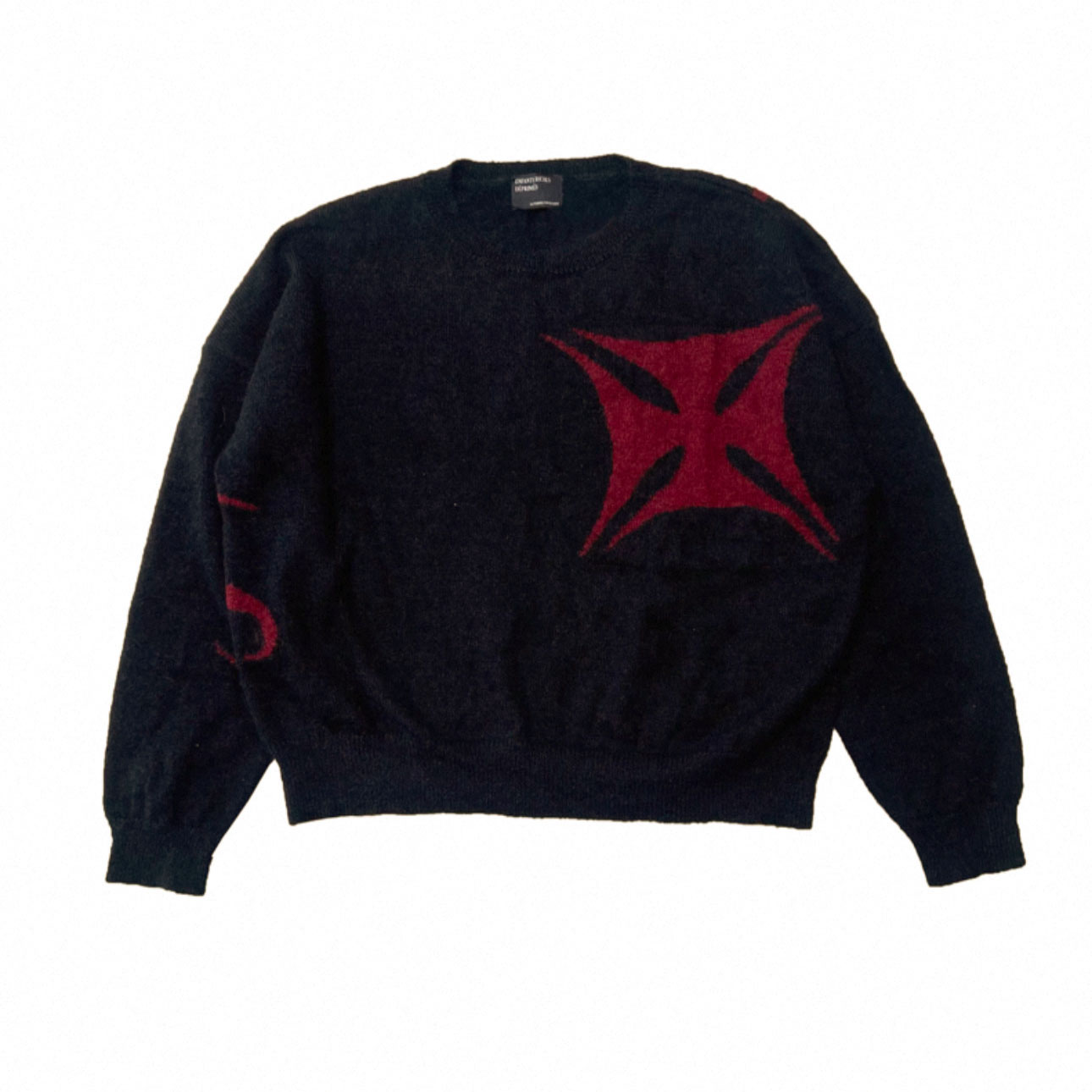 Enfants Riches Déprimés 77 (Tears) Sweater 'Black/Burgundy' - DesignerGu