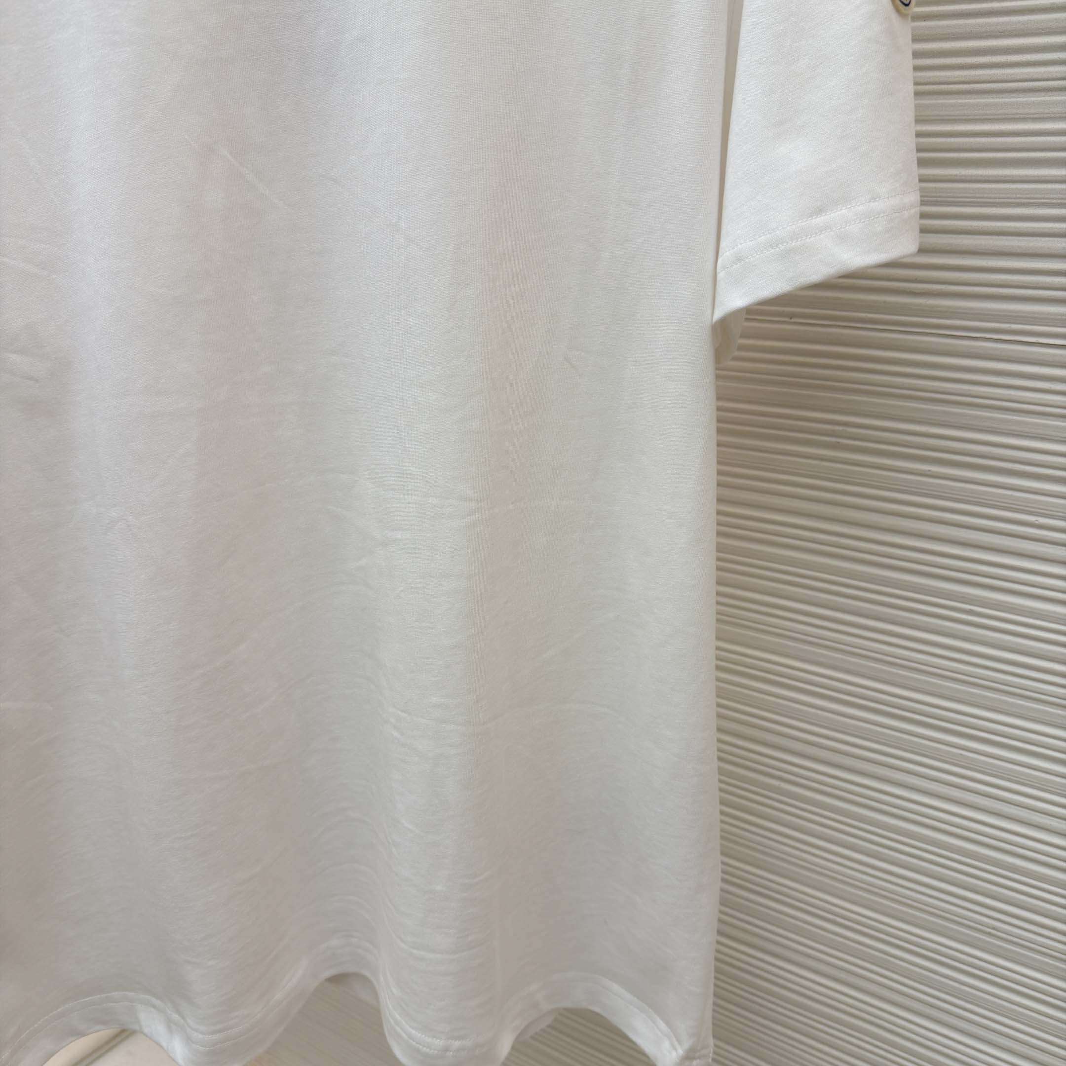 Moncler Embroidered Logo Cotton T-Shirt   - DesignerGu