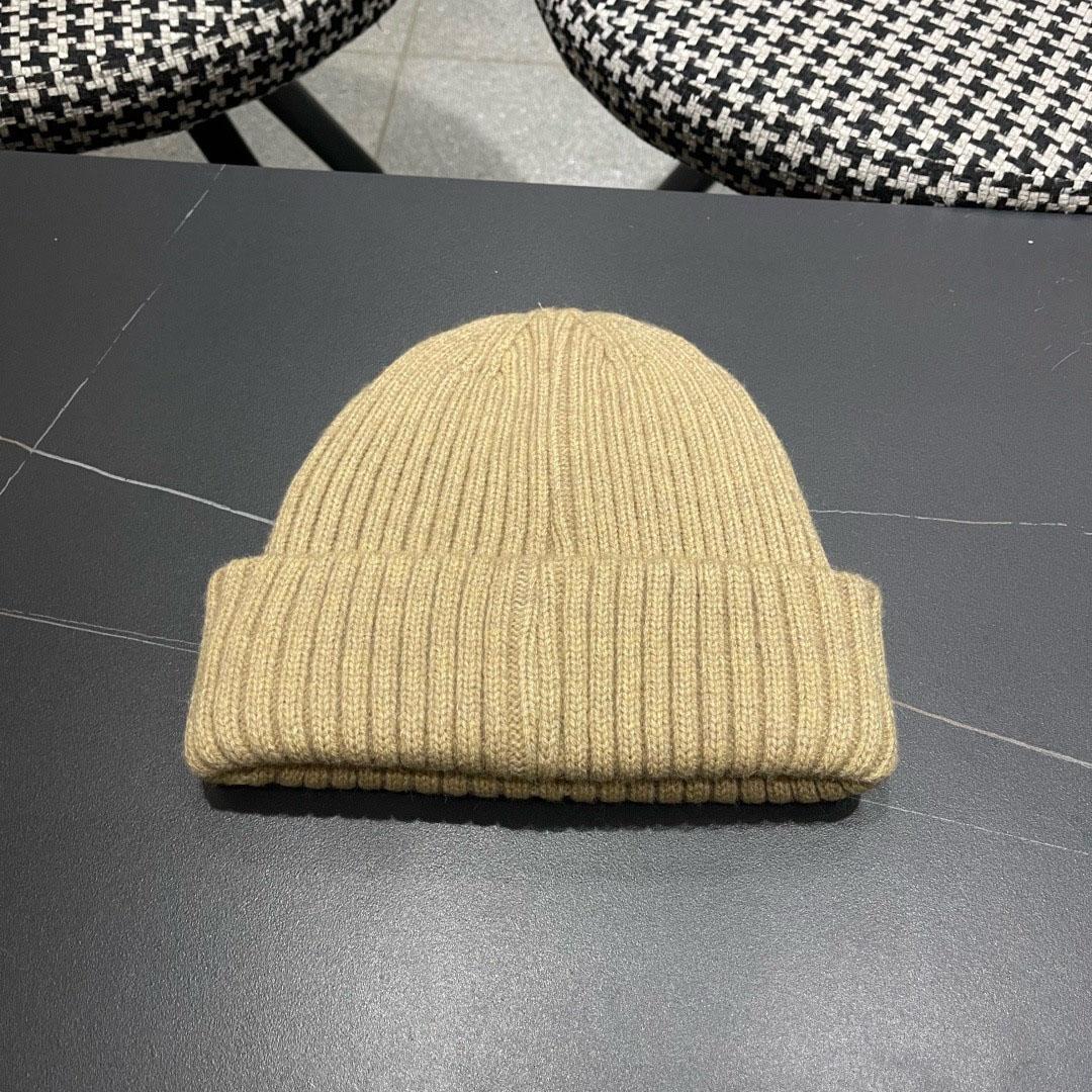 Gucci  Wool Cashmere Hat With Double G - DesignerGu