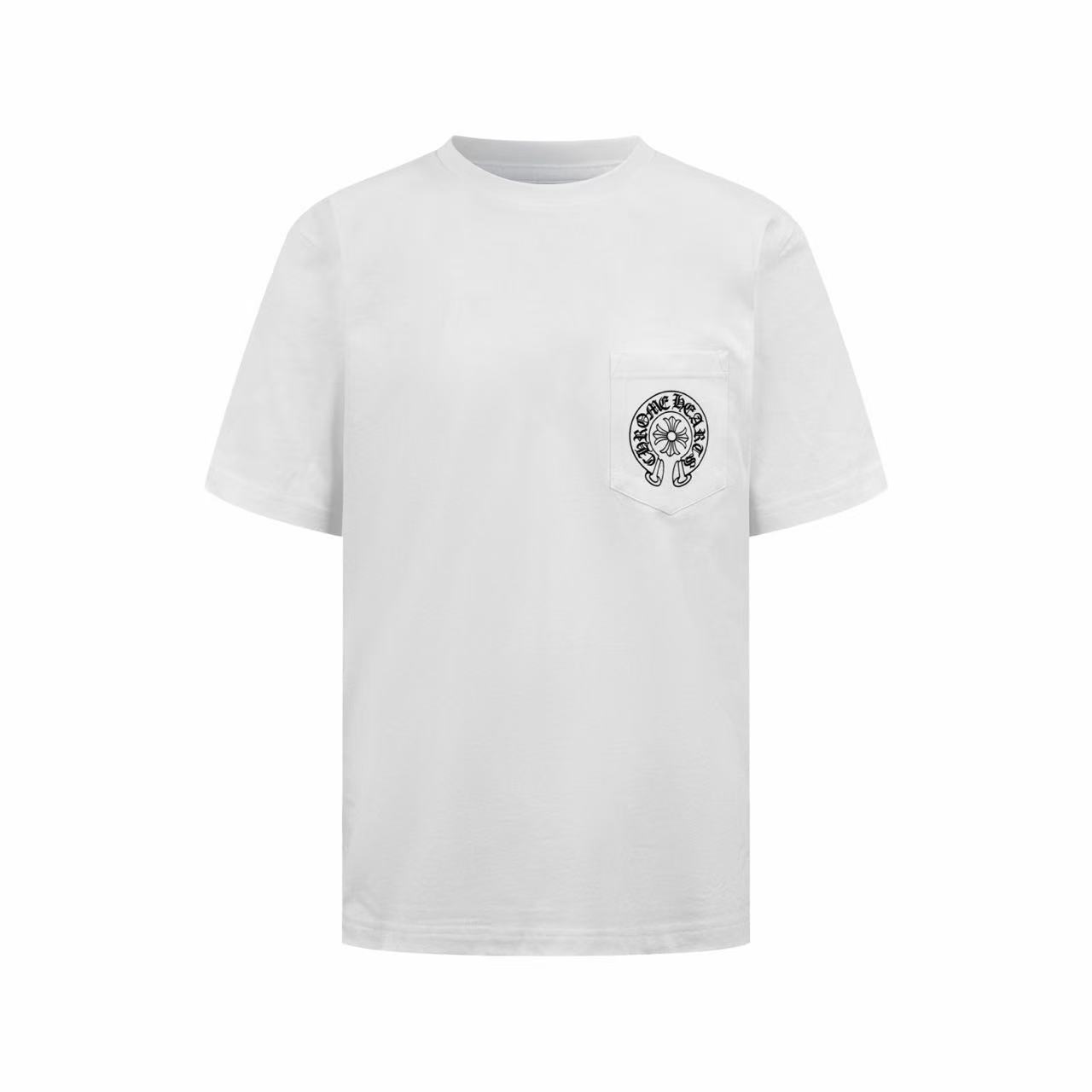 Chrome Hearts Las Vegas Exclusive Horseshoe Logo Pocket T-Shirt 'Black' - DesignerGu