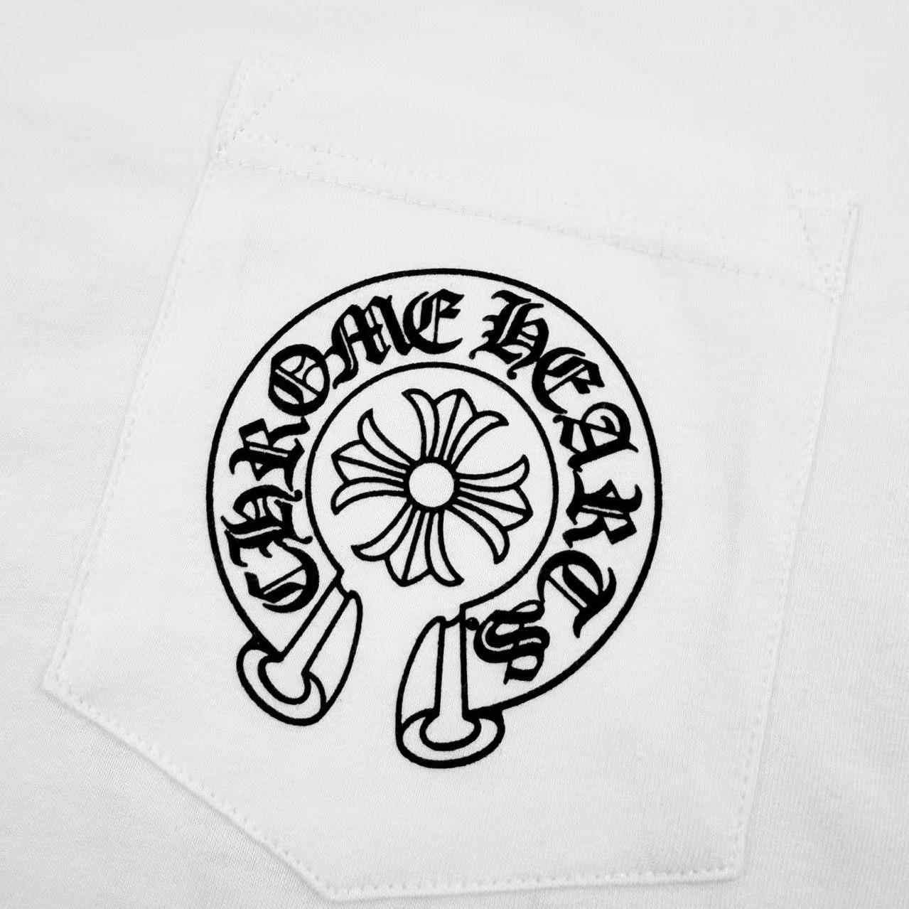 Chrome Hearts Las Vegas Exclusive Horseshoe Logo Pocket T-Shirt 'Black' - DesignerGu