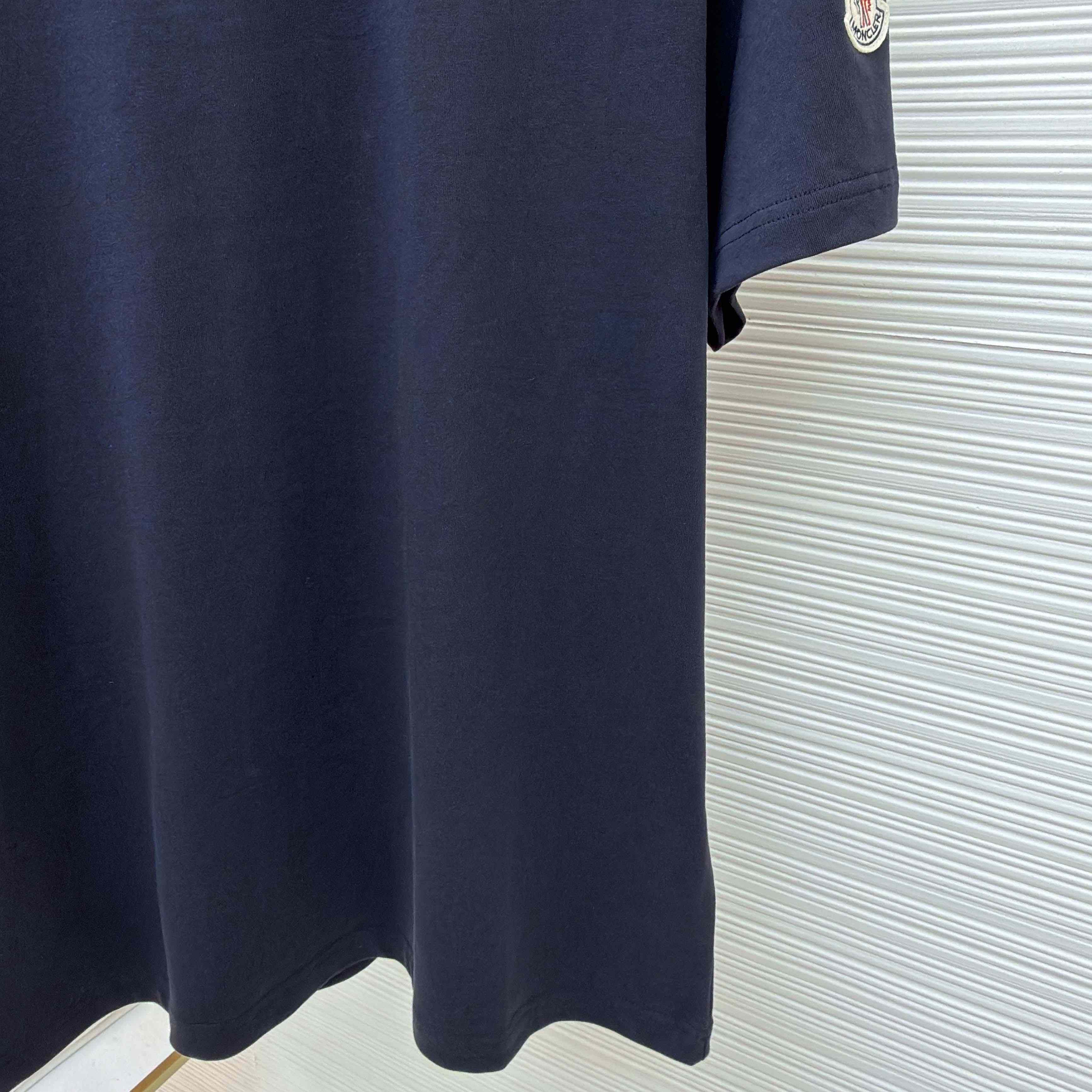 Moncler Embroidered Logo Cotton T-Shirt - DesignerGu