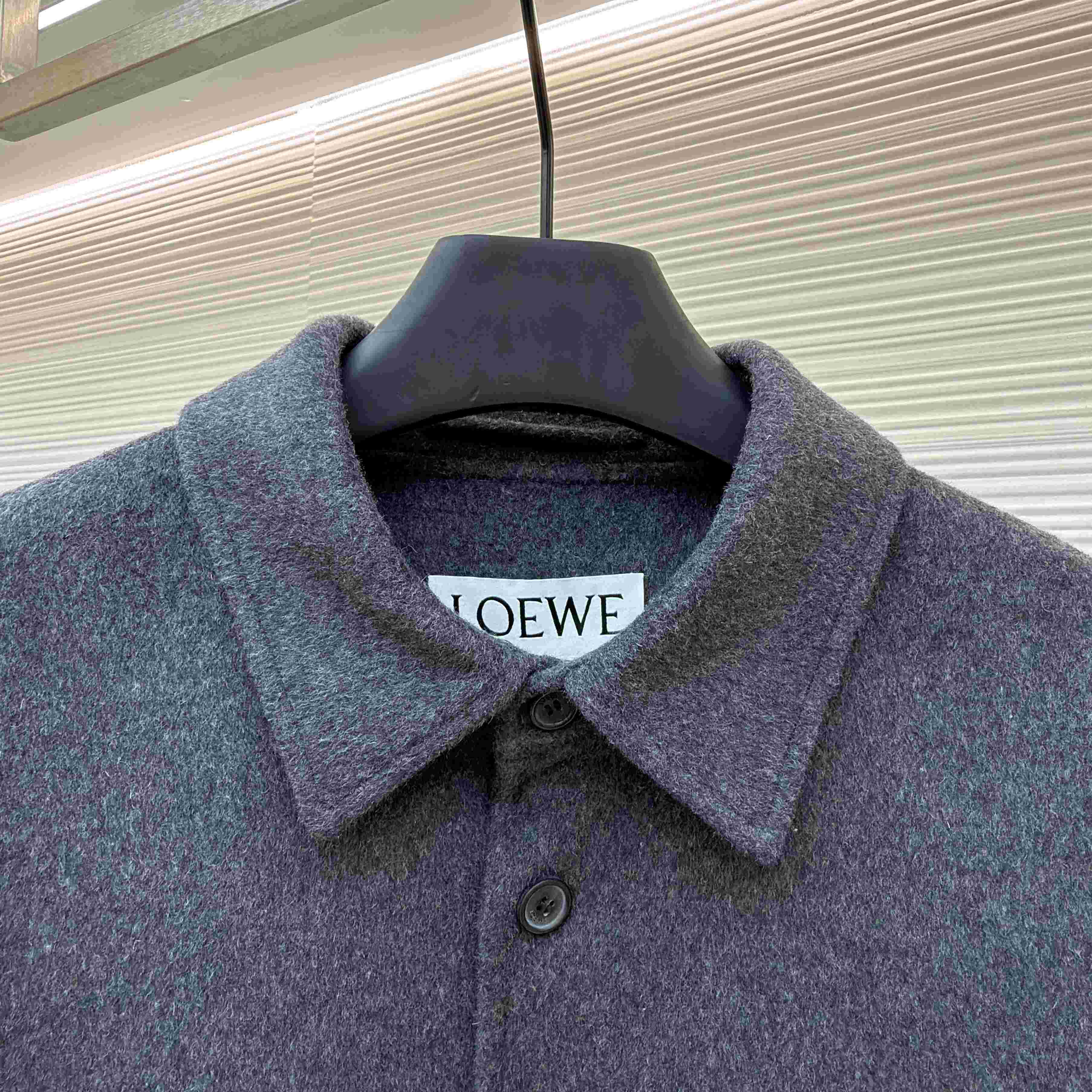 Loewe Overshirt In Wool And Cashmere - DesignerGu