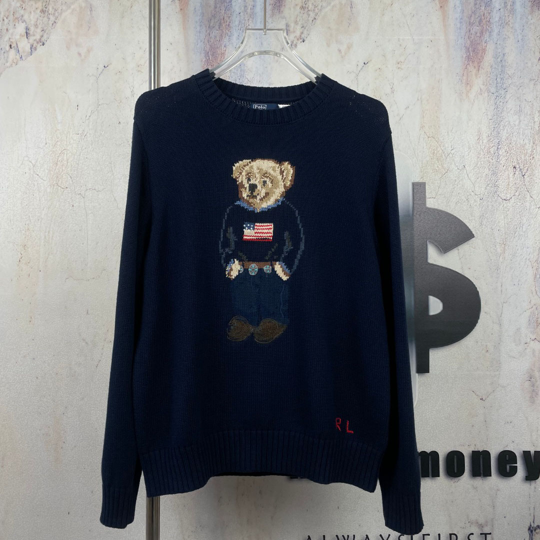 Ralph Lauren Polo Bear Cotton Sweater - DesignerGu