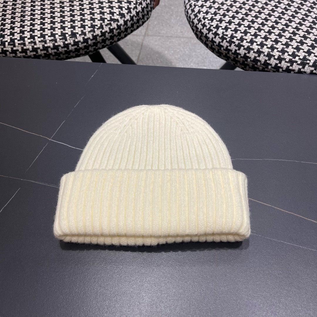 Gucci  Wool Cashmere Hat With Double G - DesignerGu