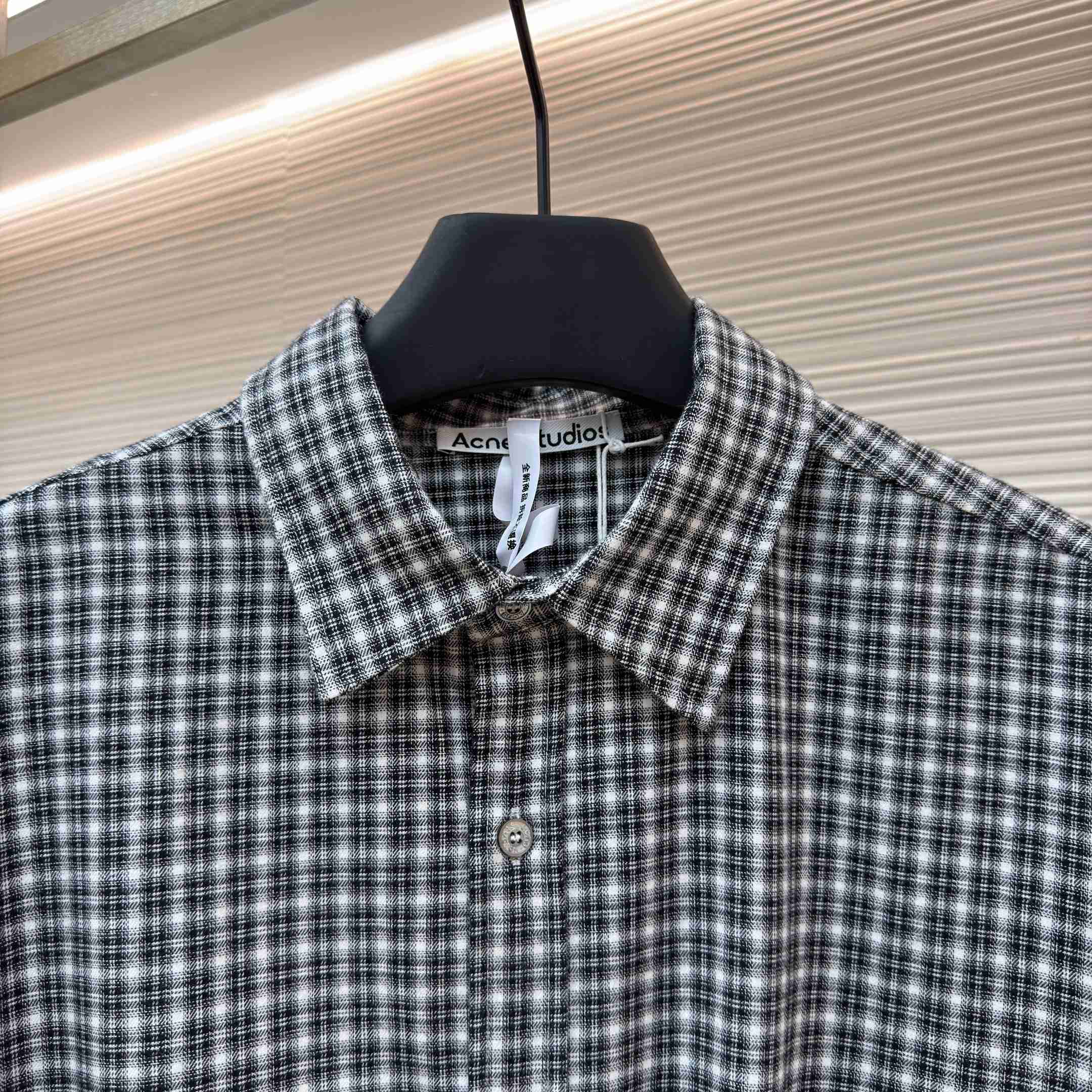 Acne Studios Flannel Button-up Shirt - DesignerGu
