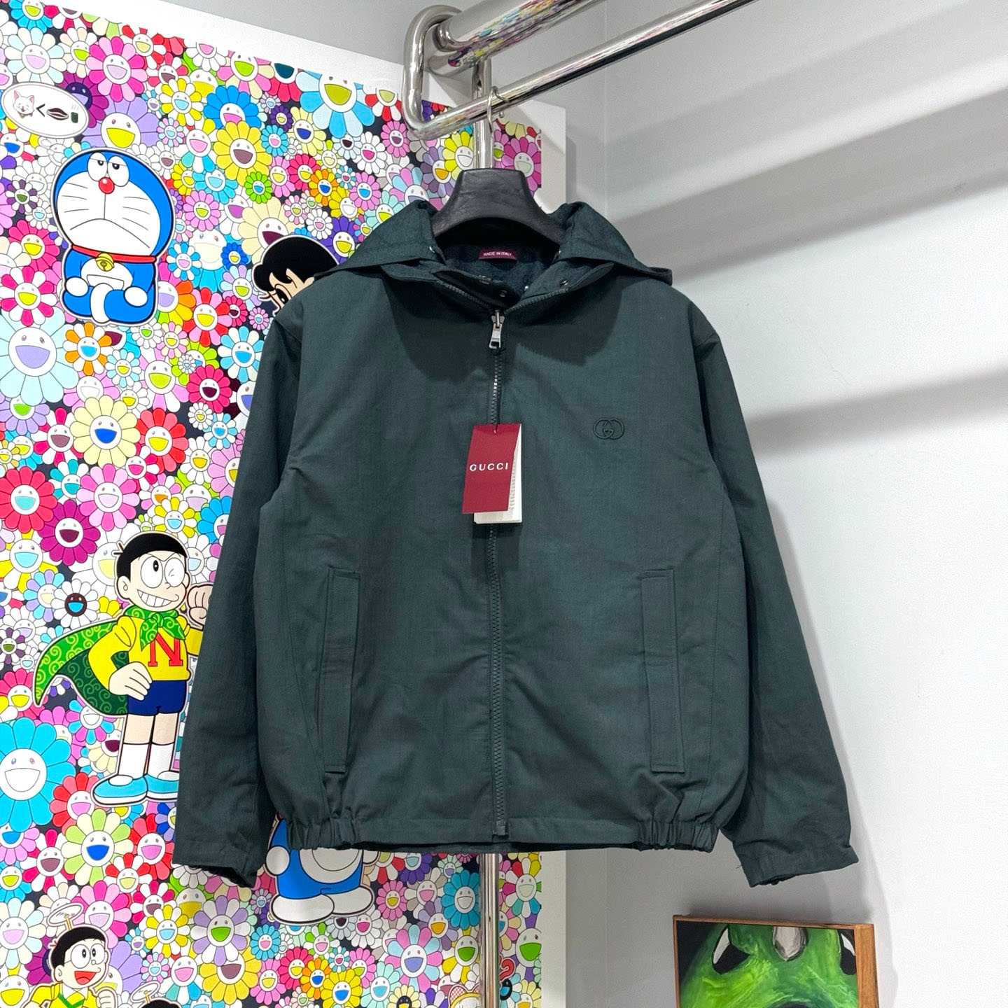 Gucci Reversible Cotton Ripstop Zip Jacket - DesignerGu