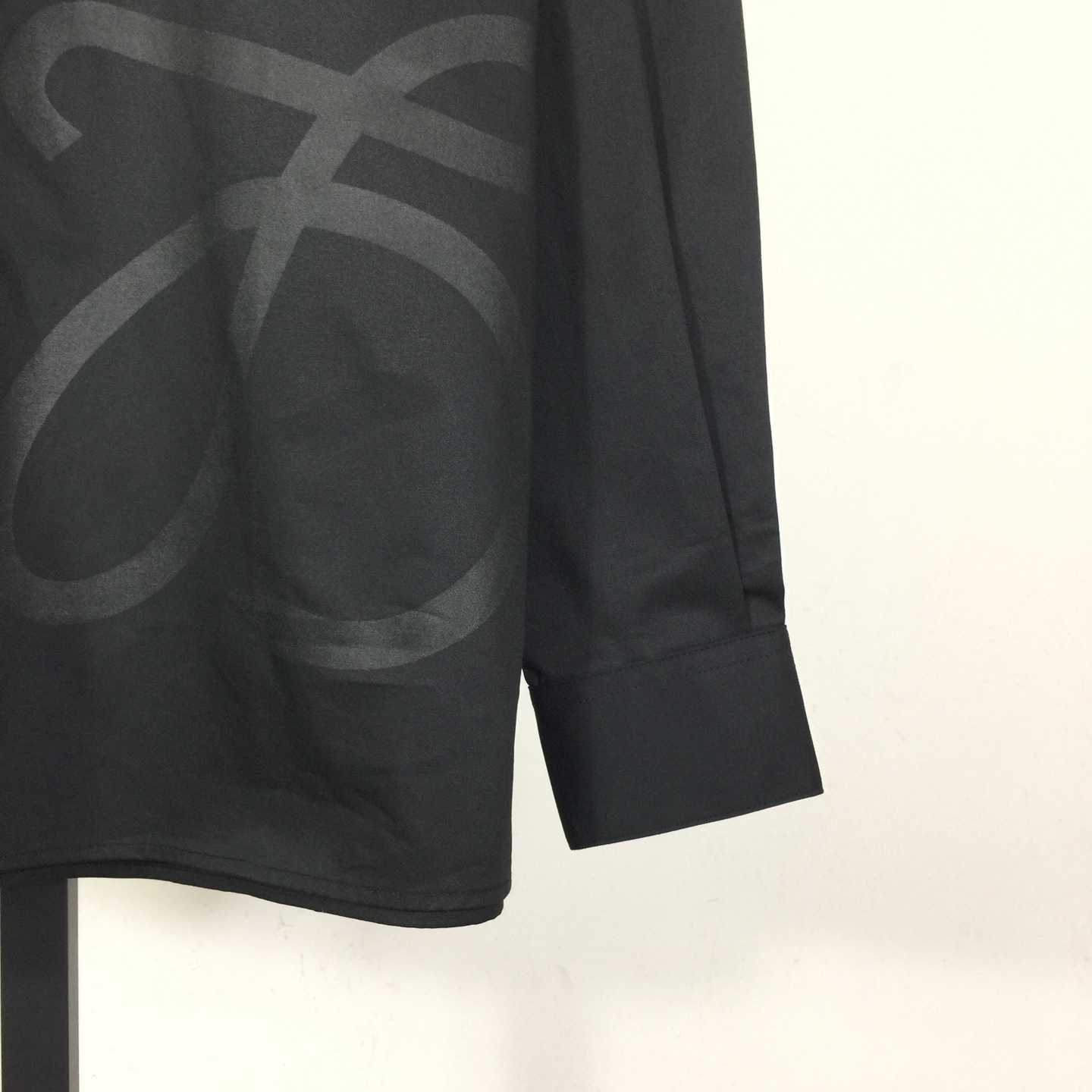 Loewe Embossed Logo Shirt - black - DesignerGu